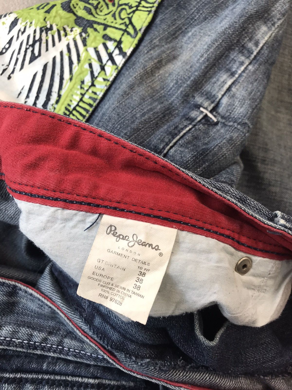 JNCO × Pepe Jeans × Vintage Vintage Pepe London jeans eagle 🦅 embroidered denim Size US 42 / EU 58 - 8 Thumbnail