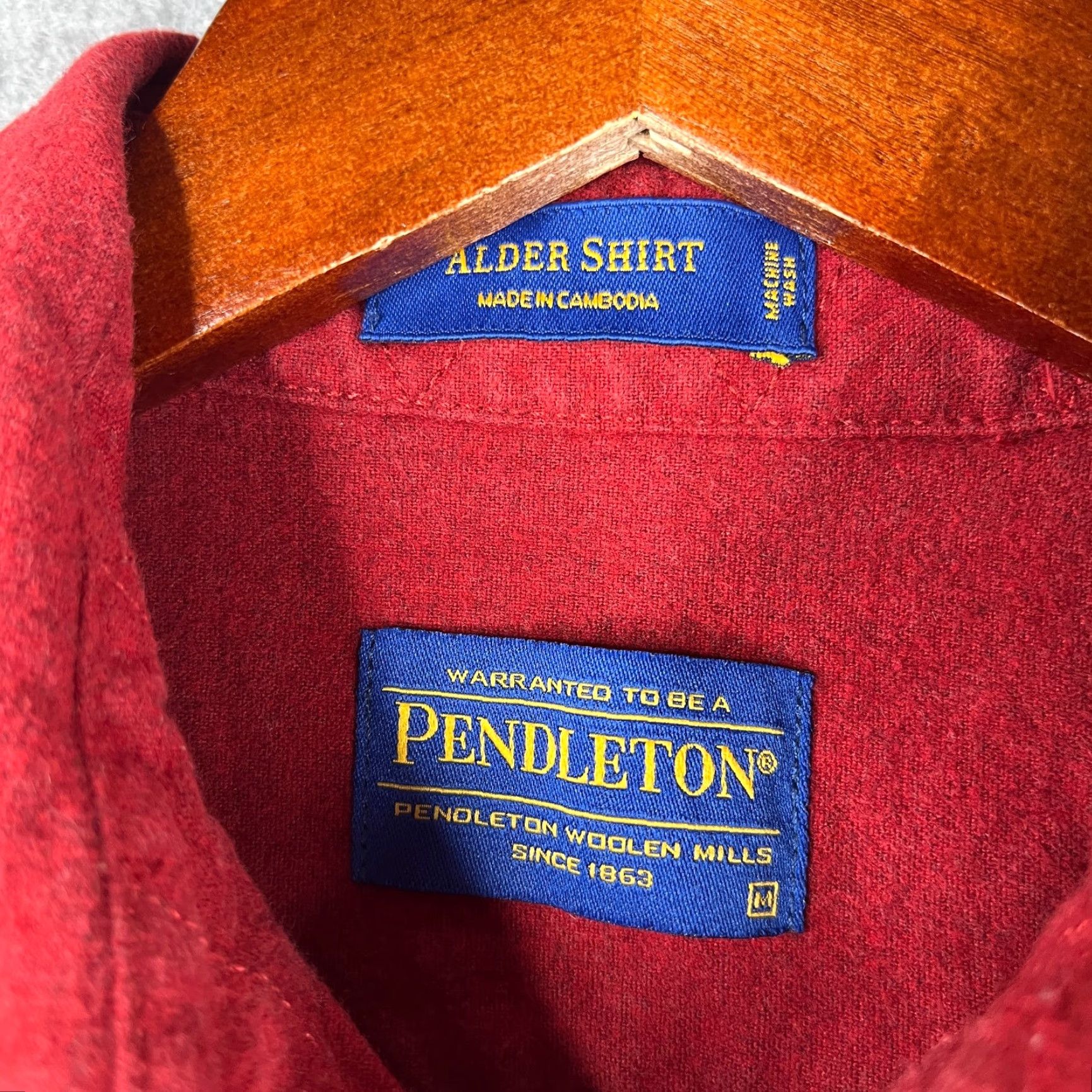 Pendleton Pendleton Shirt Medium Red Alder Flannel Button-Up Long Sleeve Mens USA Made Size US M / EU 48-50 / 2 - 5 Thumbnail