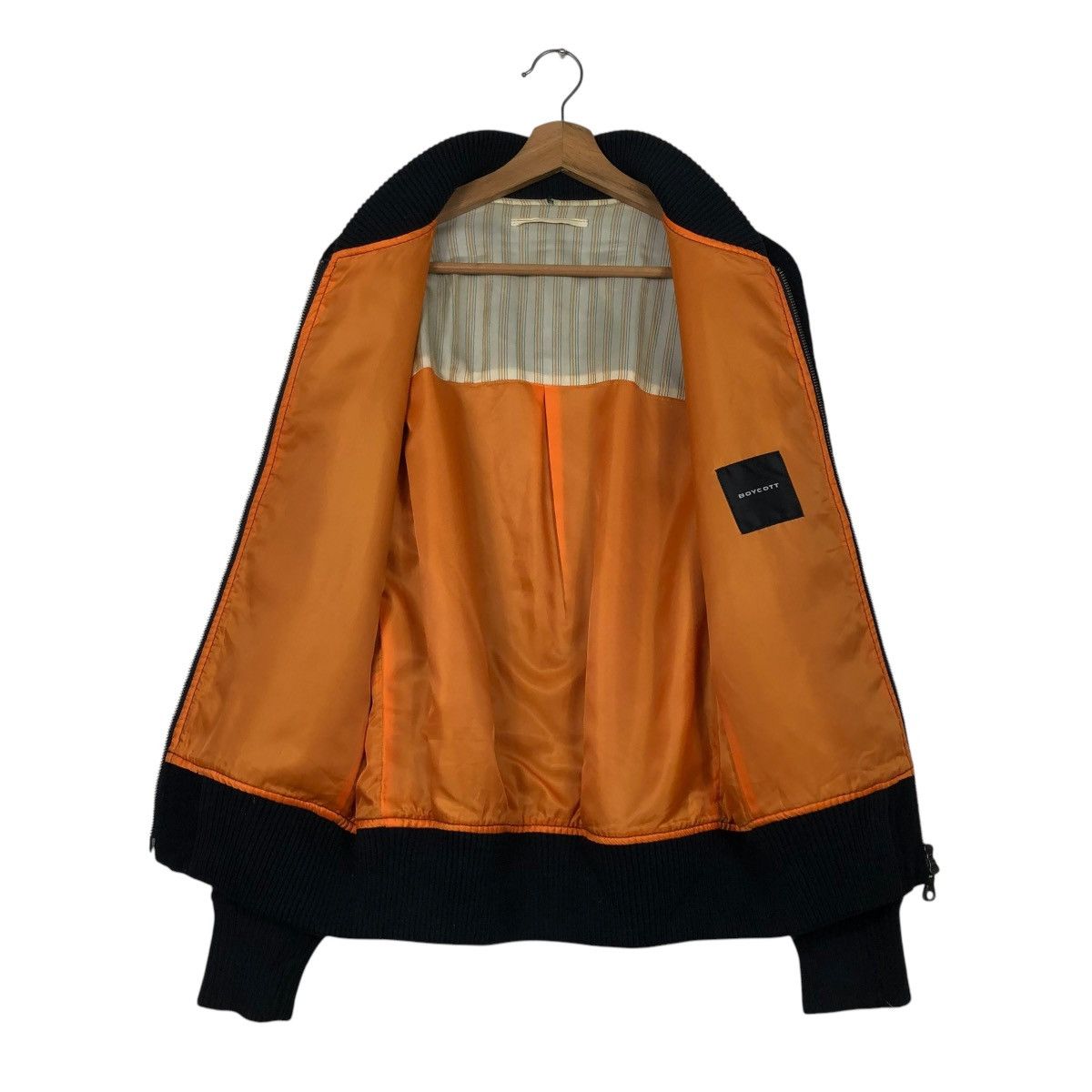 Japanese Brand 🔥VINTAGE WOOL BOMBER JACKET BOYCOTT ISSEY MIYAKE Size US M / EU 48-50 / 2 - 15 Thumbnail