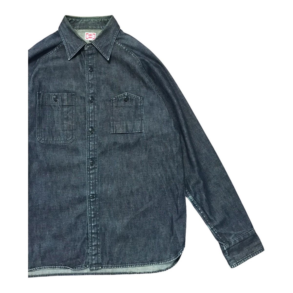 Japanese Brand × Pherrow's × Vintage Pherrow’s Story Button Long Sleeve Denim Jacket Blue/Black Size US M / EU 48-50 / 2 - 4 Thumbnail
