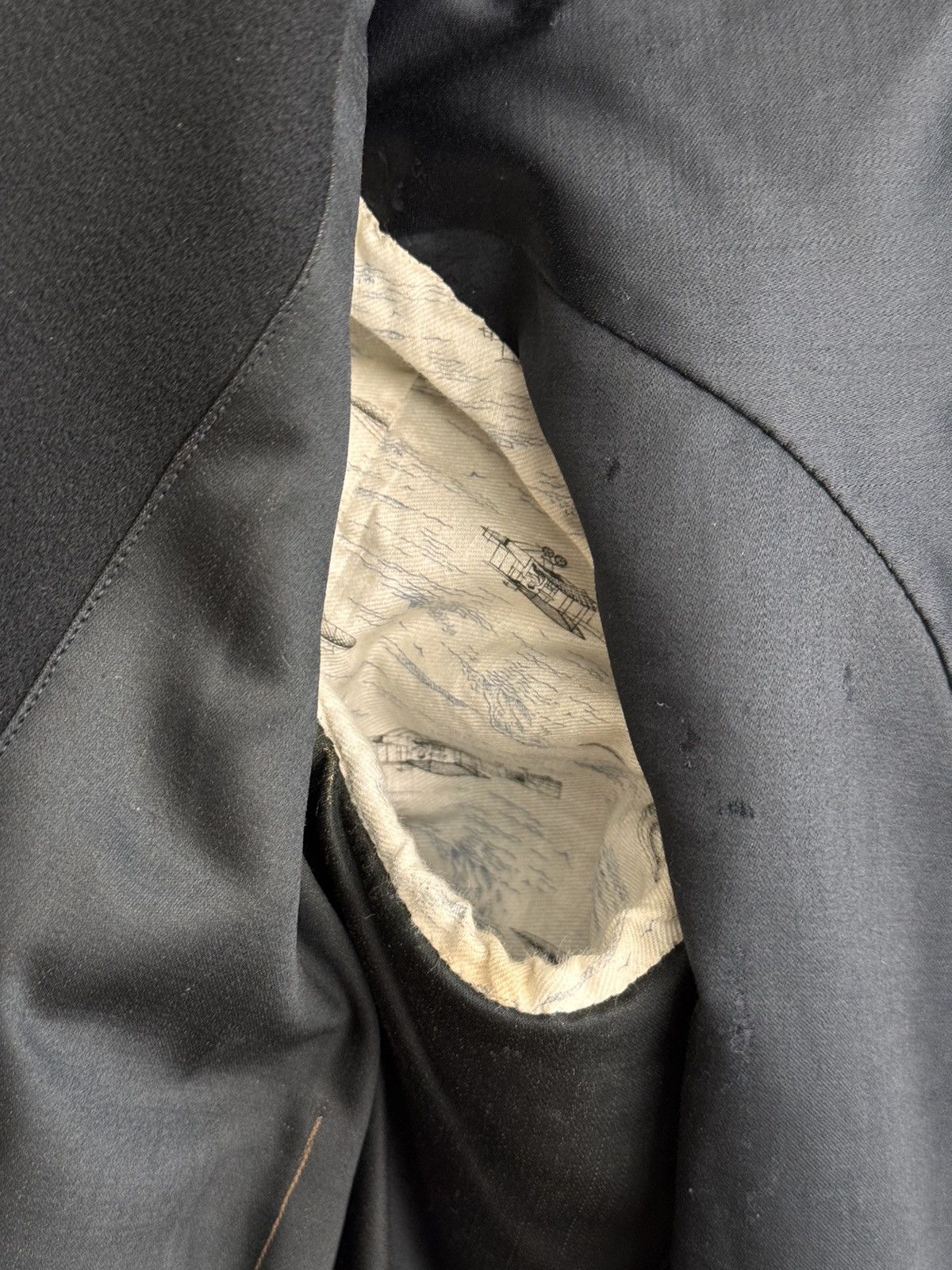 Vintage Vintage Black Frock Coat Elegance 50s Double-Breasted Jacket Size US M / EU 48-50 / 2 - 19 Thumbnail
