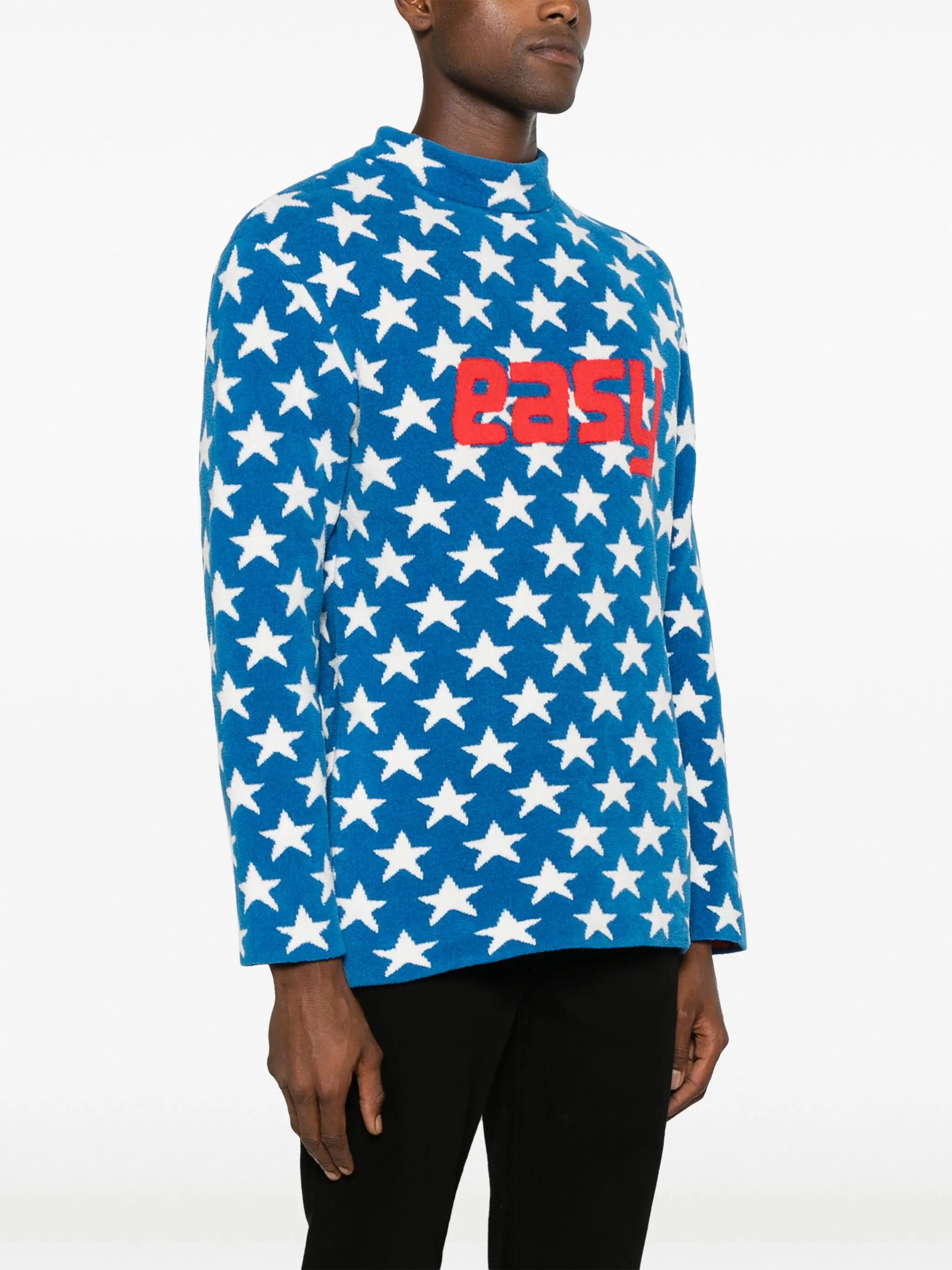 ERL o1y0125 Crewneck Sweatshirt in Blue/White Size US S / EU 44-46 / 1 - 2 Thumbnail