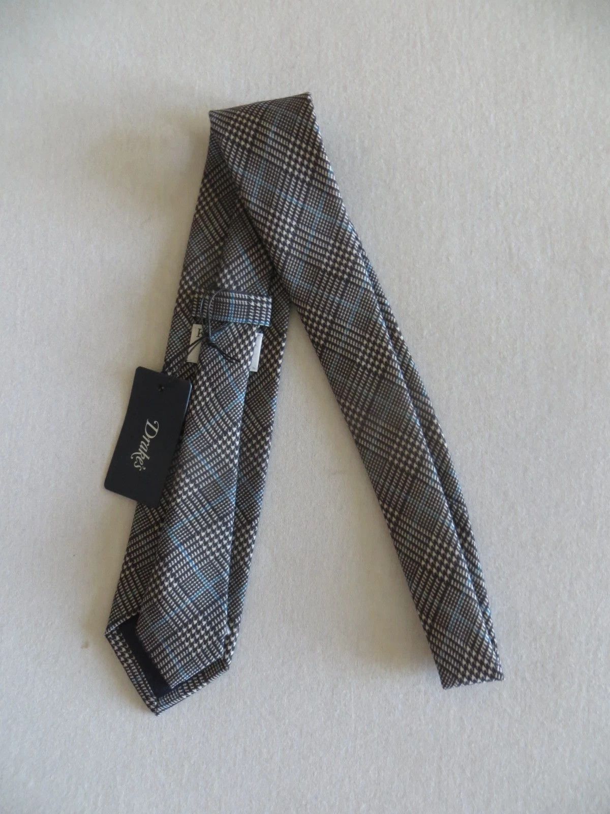 Drake's drakes X kingsman tartan tie Size ONE SIZE - 3 Thumbnail