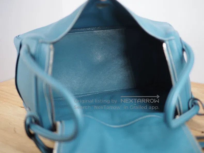 Hermes Hermes Cowboy blue silver button outer stitched frame Size ONE SIZE - 4 Thumbnail