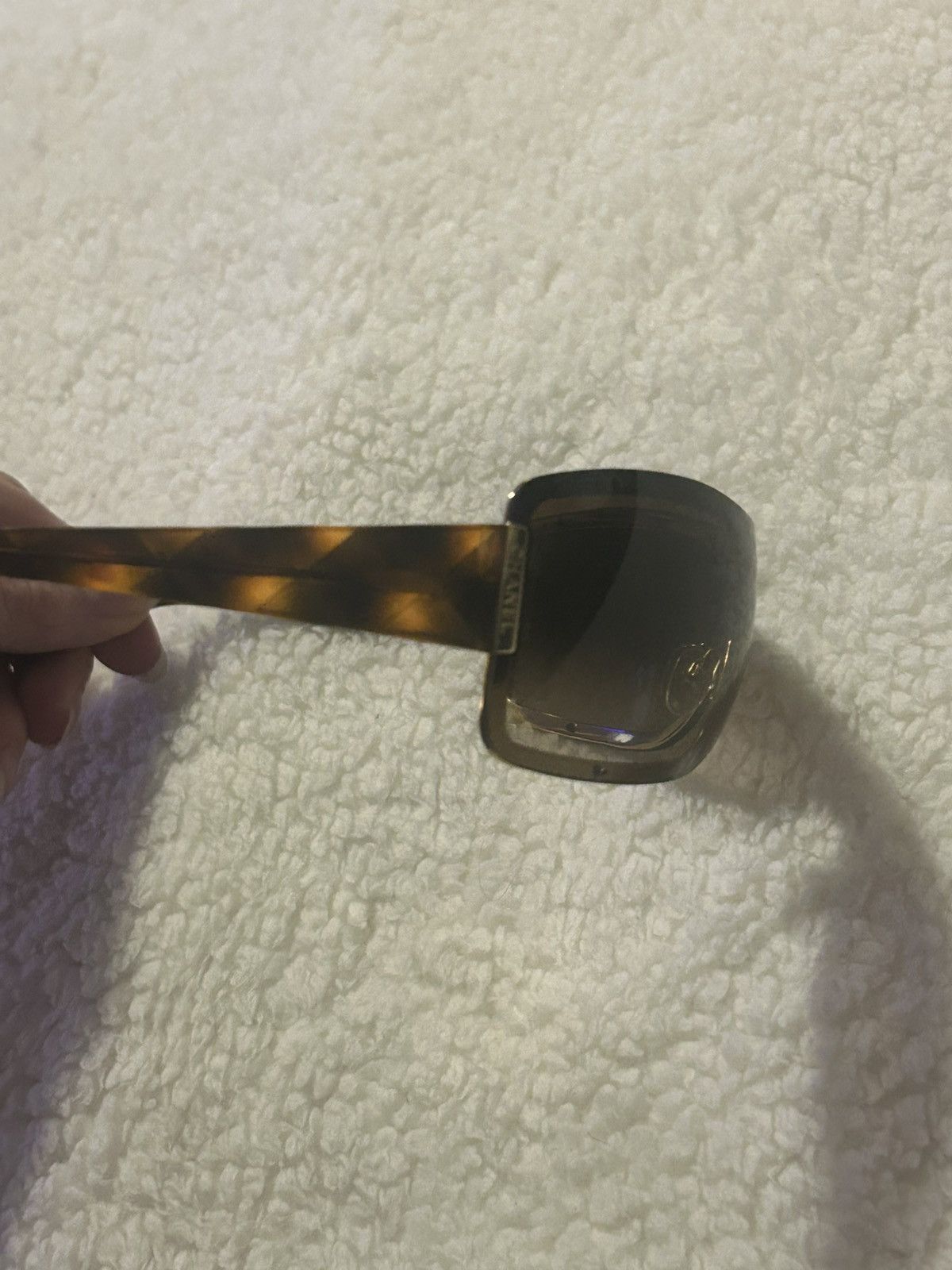 Chanel Chanel tortoise shell gold brown mask sunglasses vintage Size ONE SIZE - 3 Thumbnail