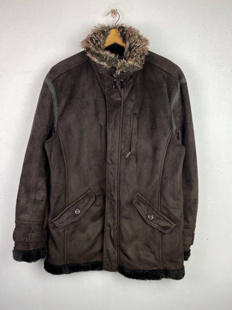 Japanese Brand thruxton japanese brands faux fur jacket very nice design Size US L / EU 52-54 / 3 - 1 Thumbnail