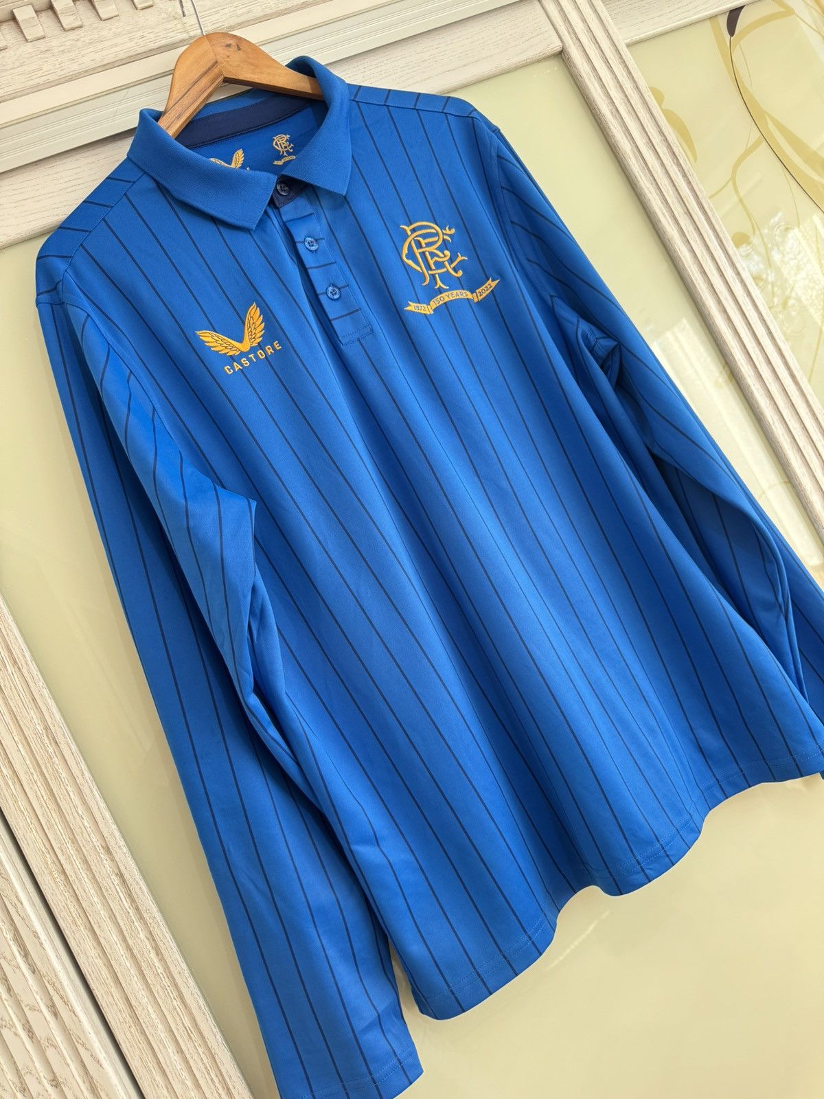 Castore Glasgow Rangers 2021-2022 Soccer Longsleeve Jersey Kit Shirt Size US XXL / EU 58 / 5 - 4 Thumbnail