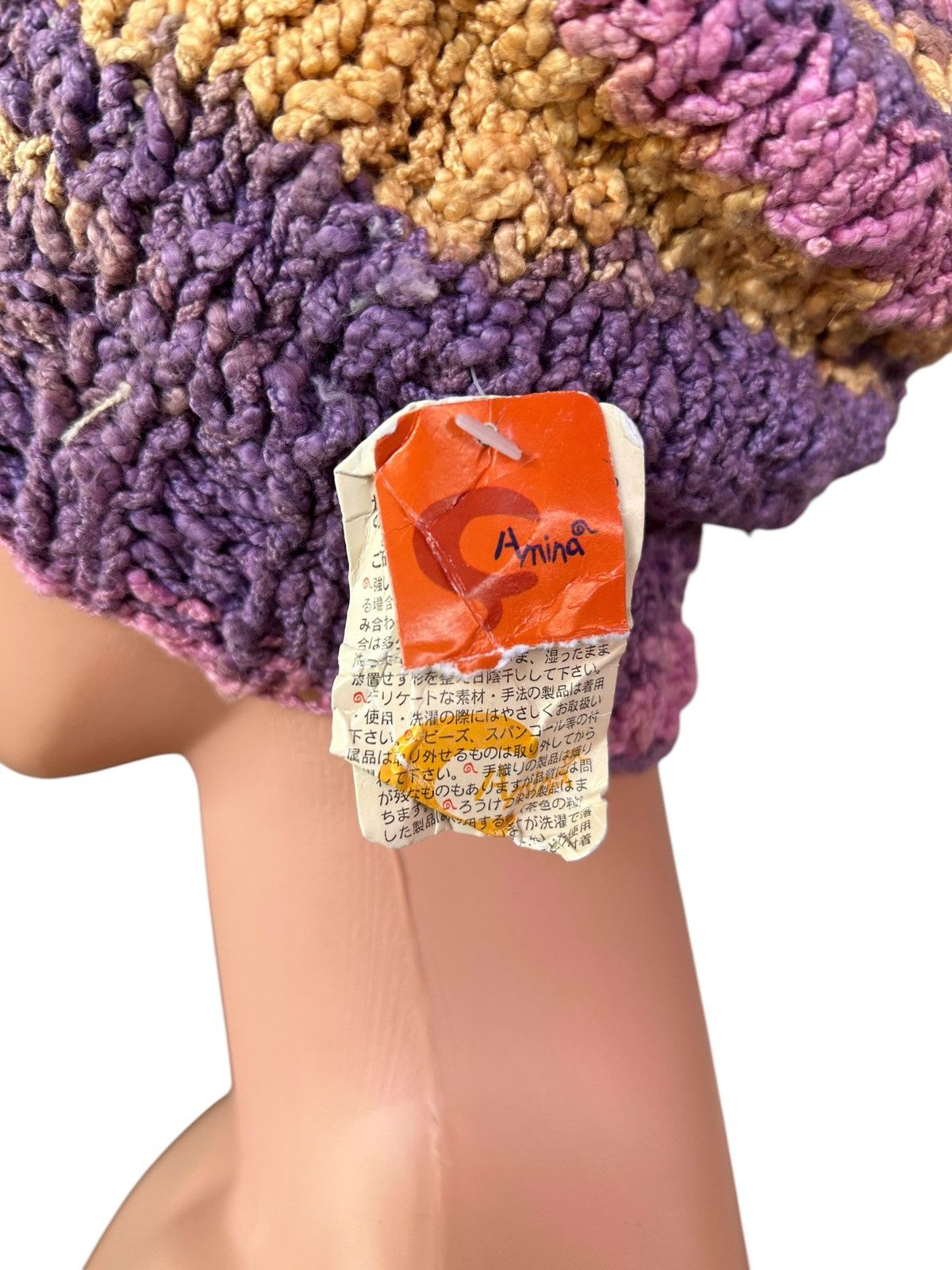 Japanese Brand × Kapital × Vintage Amina Crochet Knitted Beanie Hats Size ONE SIZE - 5 Thumbnail