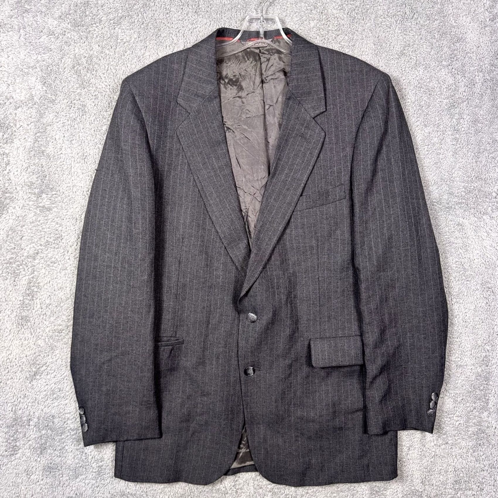 Levi's VINTAGE Levi'S Suit Mens 42 Gray Action Men 42L Strauss Business Class Piece Set USA Dacron Size 42R - 2 Thumbnail