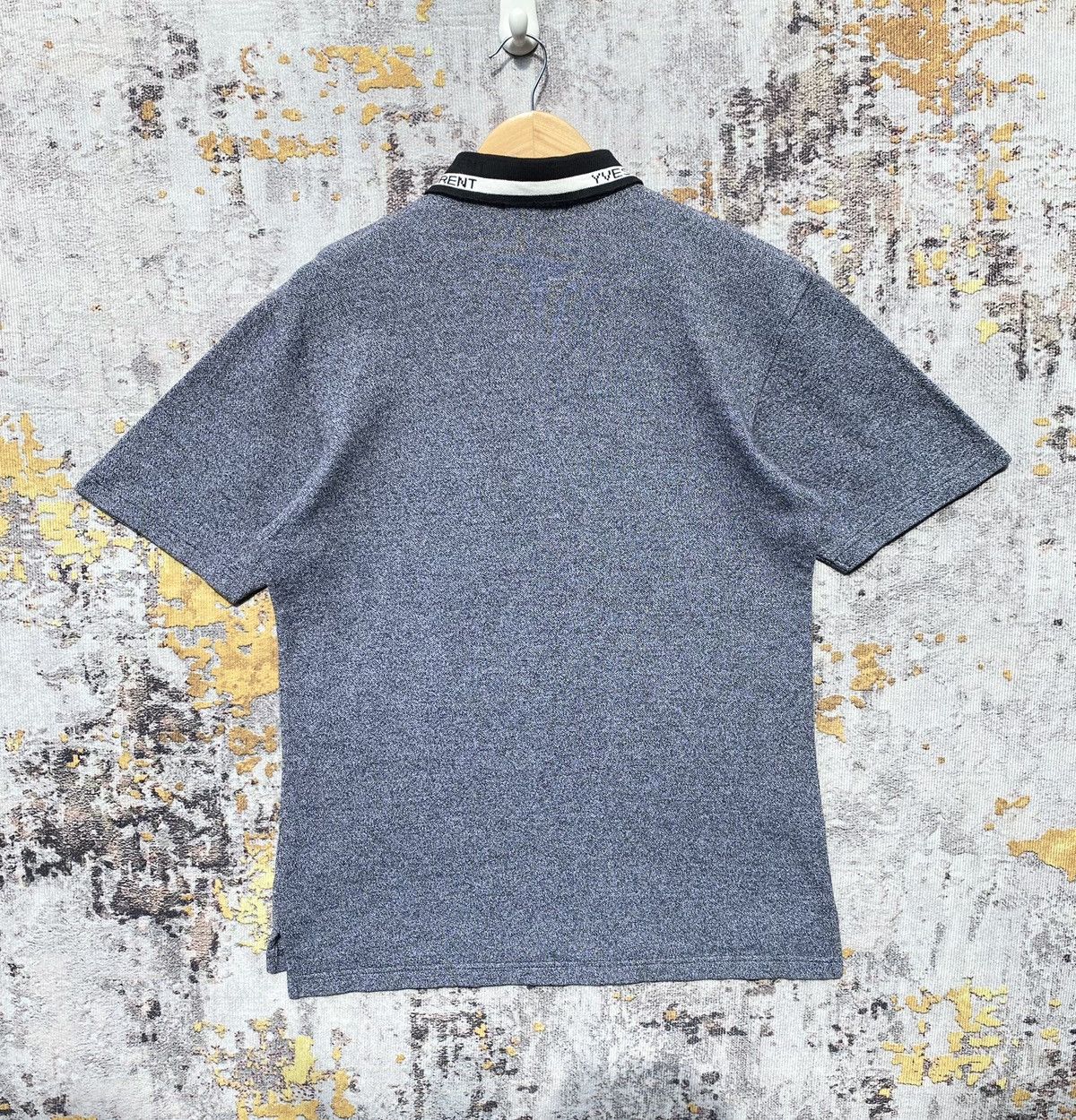Vintage Vintage Yves Saint Lauren Polos Spellout YSL Luxury Brand Size US M / EU 48-50 / 2 - 2 Thumbnail