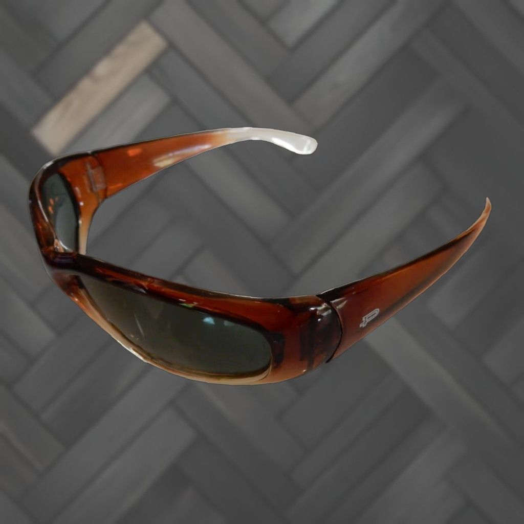 Polaroid VINTAGE Polaroid Sunglasses Men Wrap Brown 0476 Size ONE SIZE - 1 Thumbnail