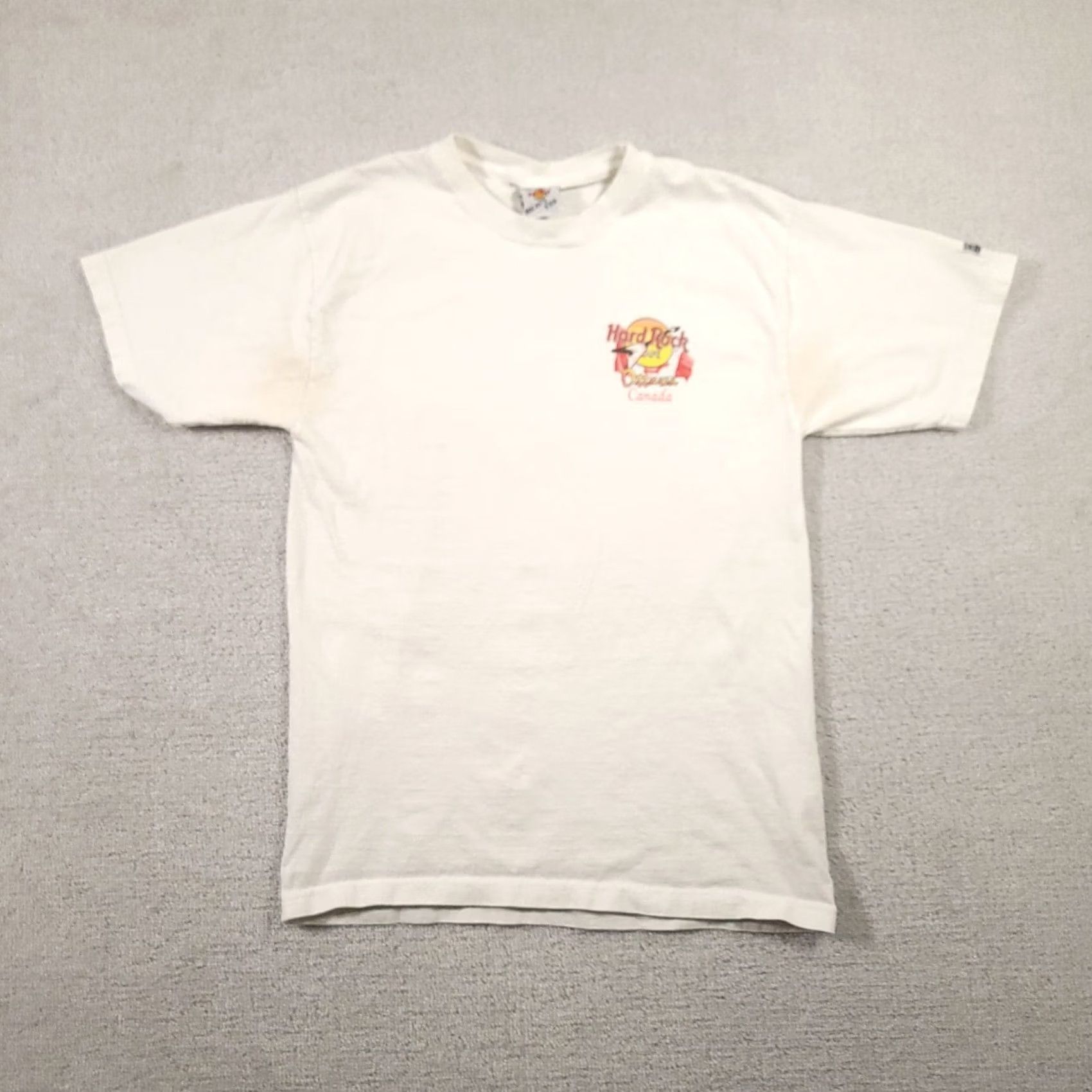 Hard Rock Cafe VINTAGE Hard Rock Cafe Shirt Mens L White 80s 90s Graphic Print Motorcycle Grunge USA Size US L / EU 52-54 / 3 - 2 Thumbnail