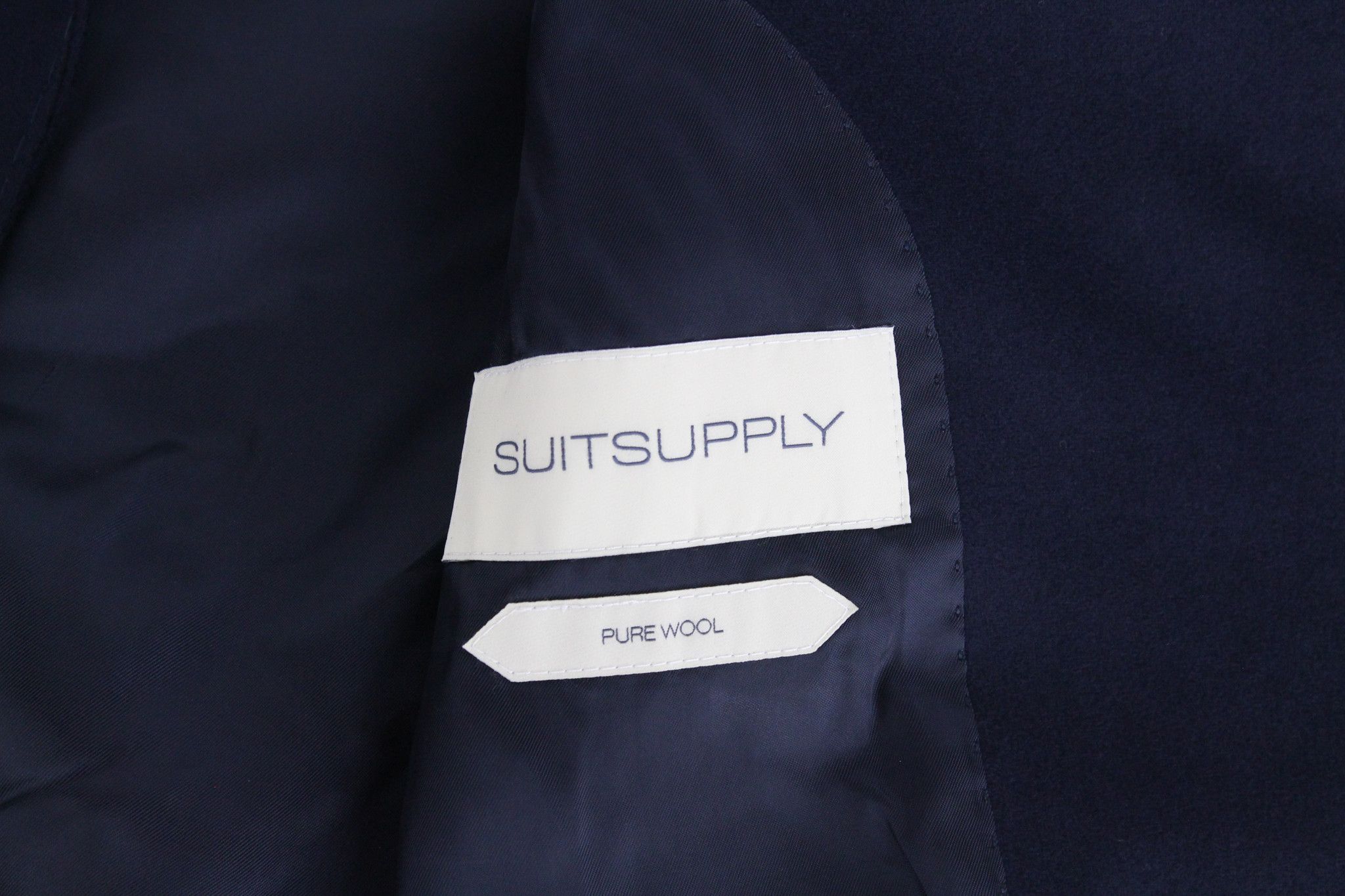 Suitsupply VICENZA UK30R Navy Wool Flannel Coat 66635 Size US XXS / EU 40 - 5 Thumbnail