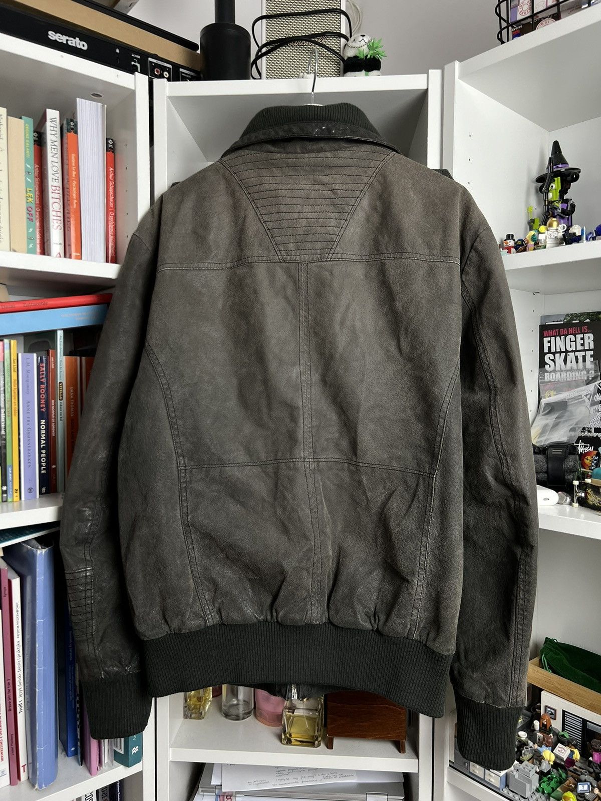 Vintage Vintage y2k avantgarde leather bomber jacket XL archive Size US XL / EU 56 / 4 - 2 Thumbnail