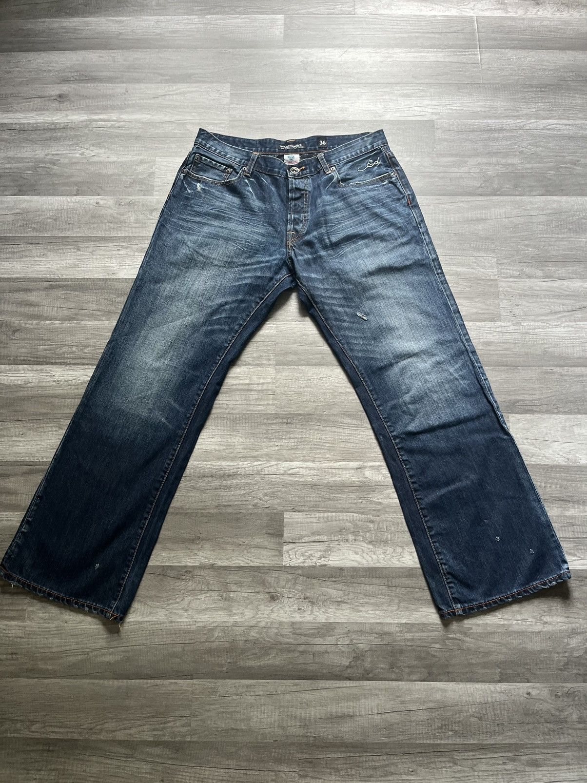 Ed Hardy Ed Hardy Men's Jeans 36x34 Size US 36 / EU 52 - 3 Thumbnail