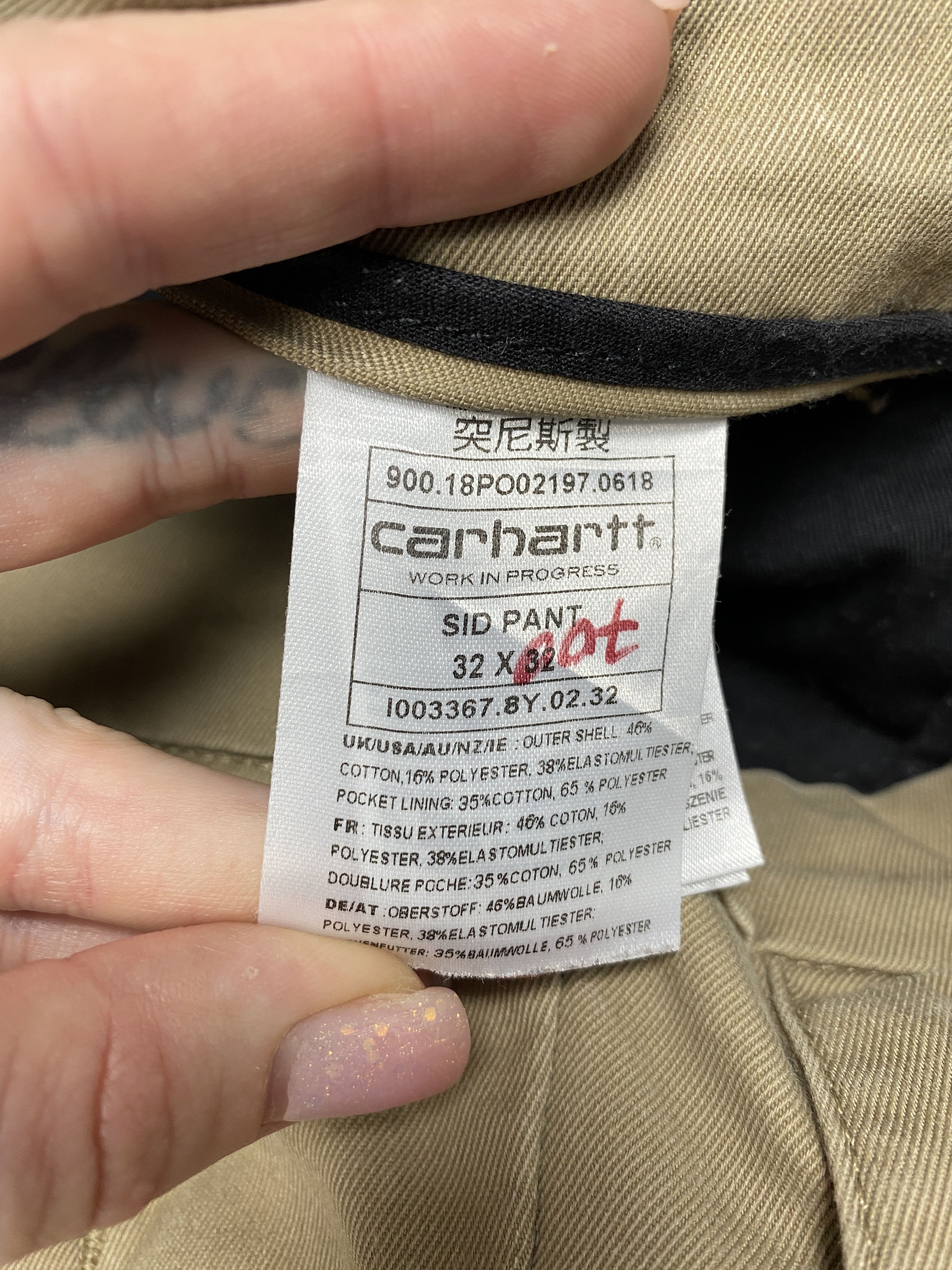 Carhartt Wip × Vintage Carhartt WIP Vintage Mens Sid Chino Pants Size US 32 / EU 48 - 9 Thumbnail