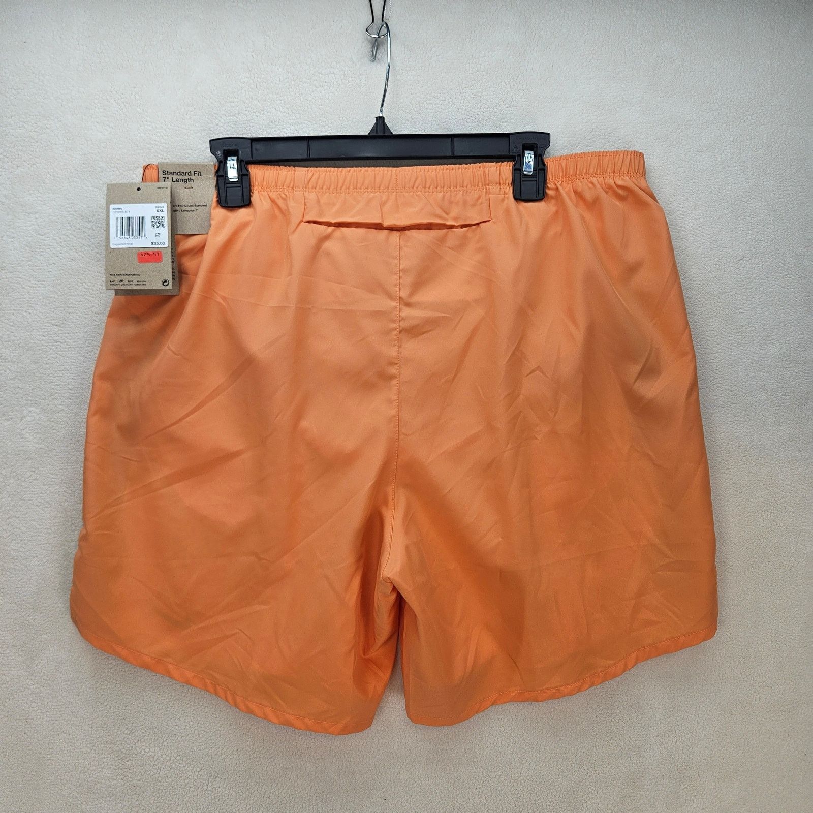 Nike NIKE MEN'S XXL CHALLENGER BRIEF-LINED 7" RUNNING SHORTS ORGE Size US 35 - 5 Thumbnail