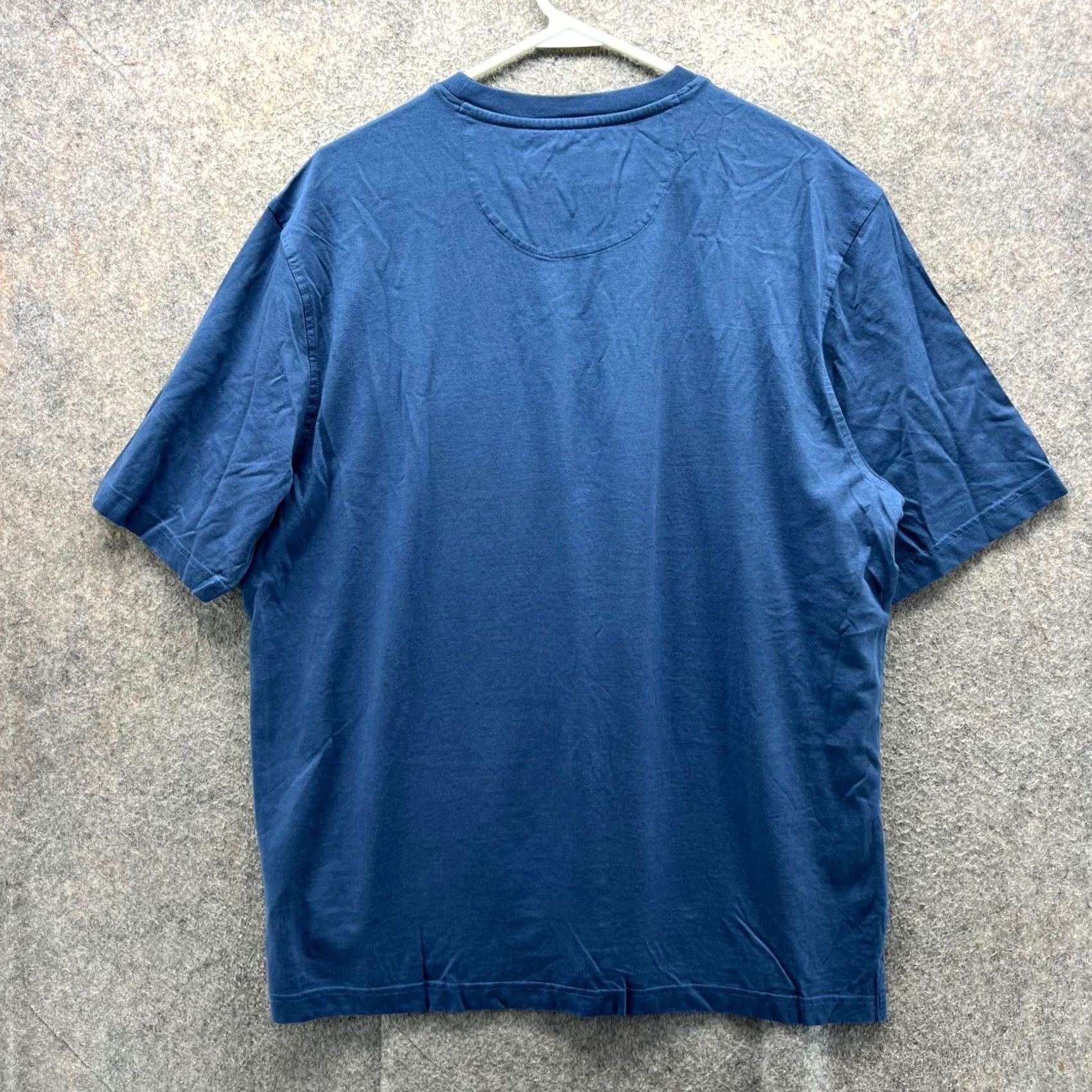 Vintage Greg Norman Shirt Mens L Blue Pocket Cotton Embroidered Shark Logo Tee Size US L / EU 52-54 / 3 - 2 Thumbnail