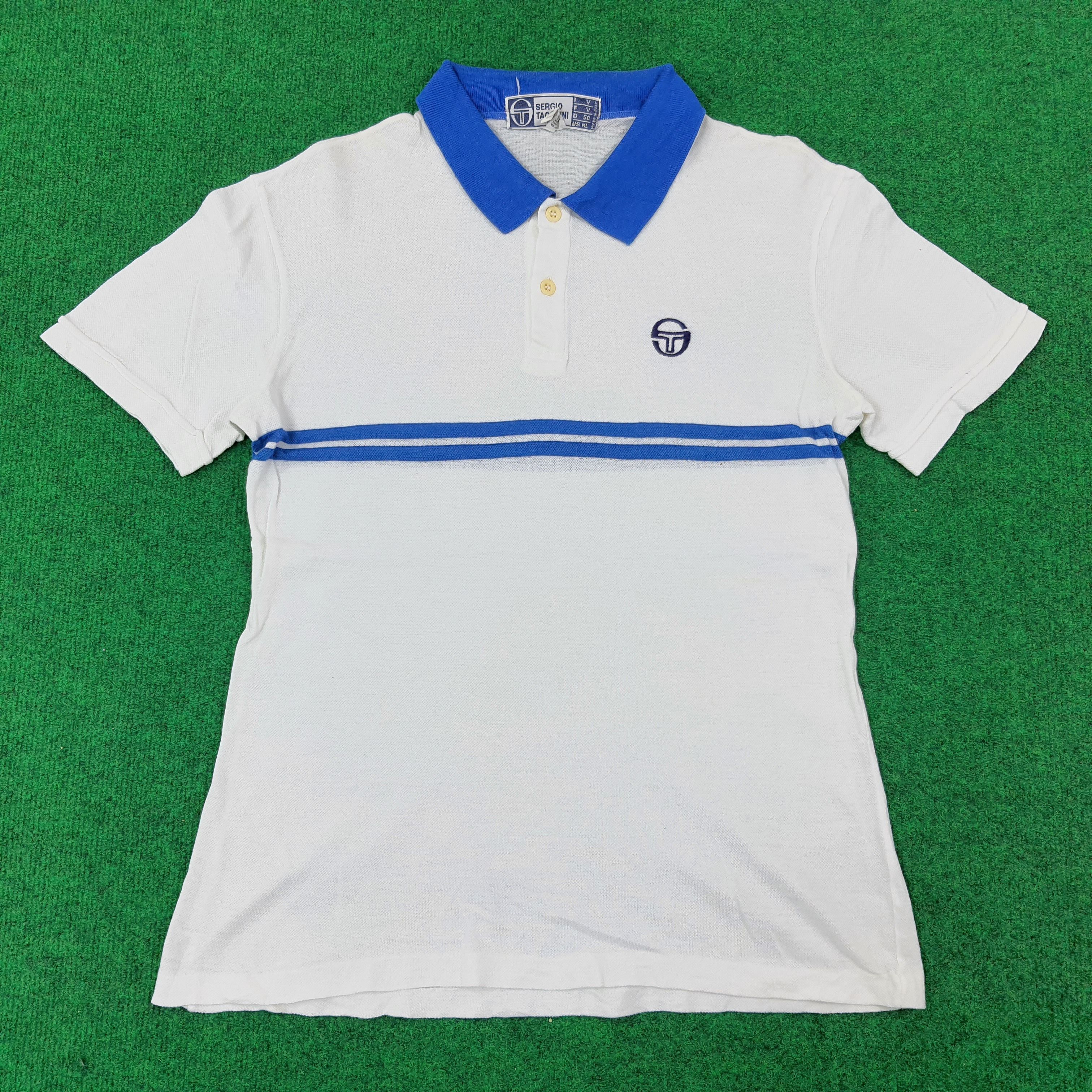Sergio Tacchini × Vintage Vintage Sergio Tacchini Designer Polo Shirt Size US M / EU 48-50 / 2 - 1 Thumbnail