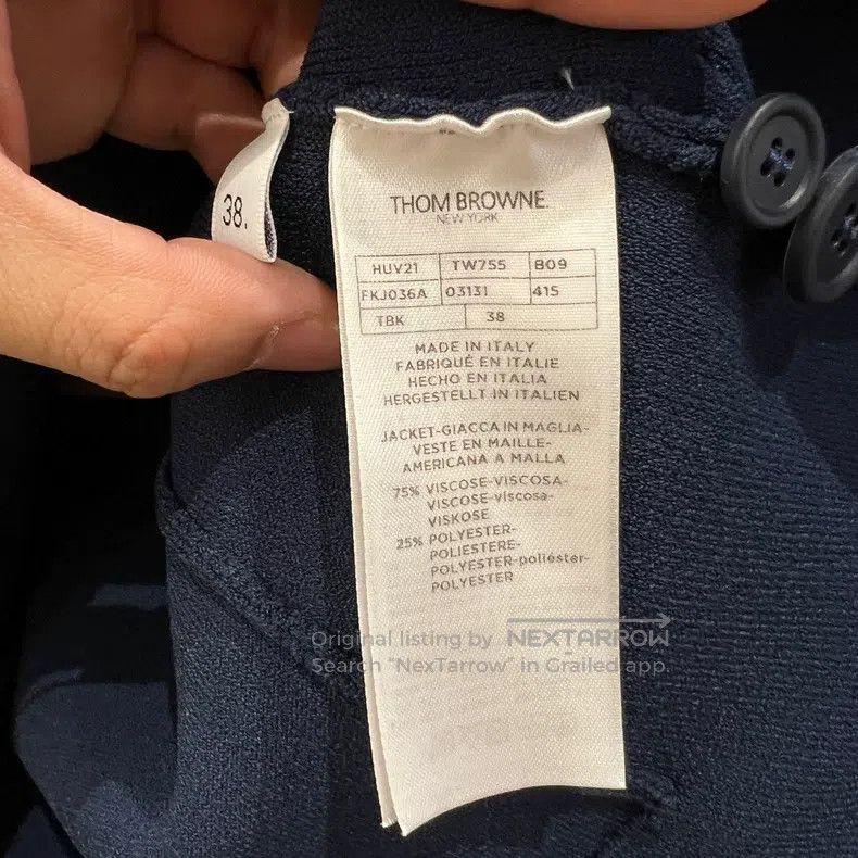 Thom Browne Thom Browne Striped Single Breasted Collar Knit Sweater Size XS / US 0-2 / IT 36-38 - 4 Thumbnail