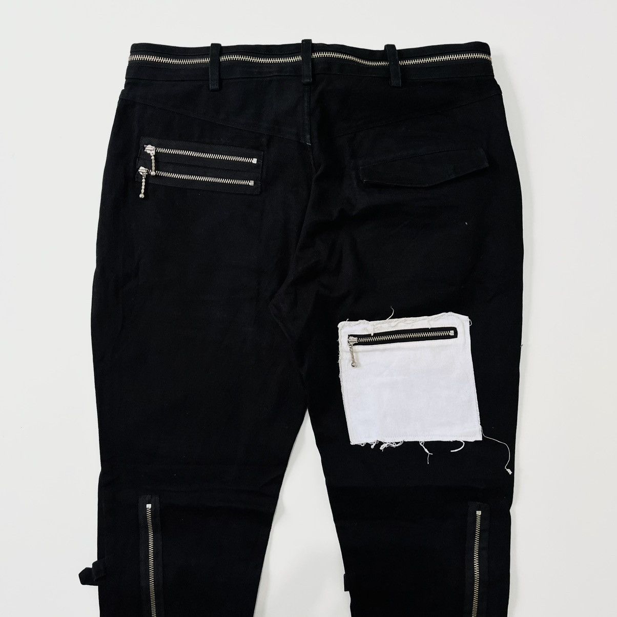 Japanese Brand Slightly Numb Black Denim Pants - Punk Style Size US 31 - 6 Thumbnail