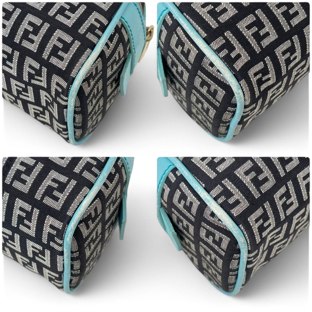 Fendi Fendi - Mini Boston Shoulder Bag Zucchino Zucca Turqoise Size ONE SIZE - 8 Thumbnail