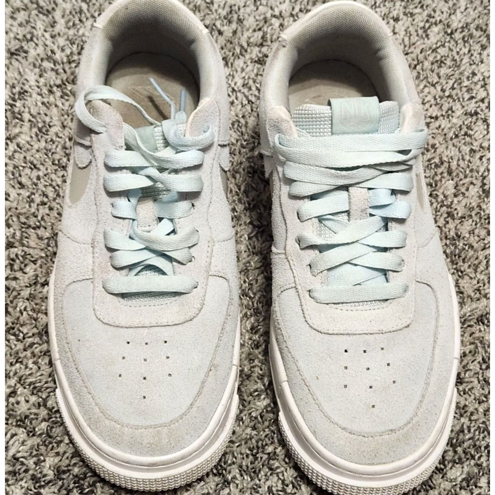Nike Nike Air Force 1 Pixel Women's Low Top Sneaker - Glacier Blue/Pure Platinum - 8.5 US - 2021 Release - Retro Style, Leather Upper, Cushioned Insole Size US 9 / IT 39 - 3 Thumbnail