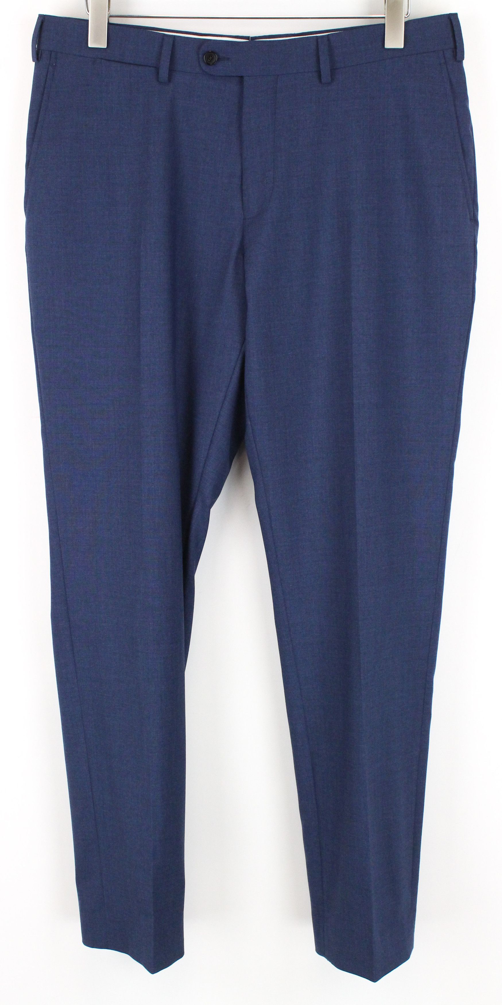 Suitsupply SIENNA UK42S Blue Wool Pleated Trousers 55667 Size US 42 / EU 58 - 1 Thumbnail