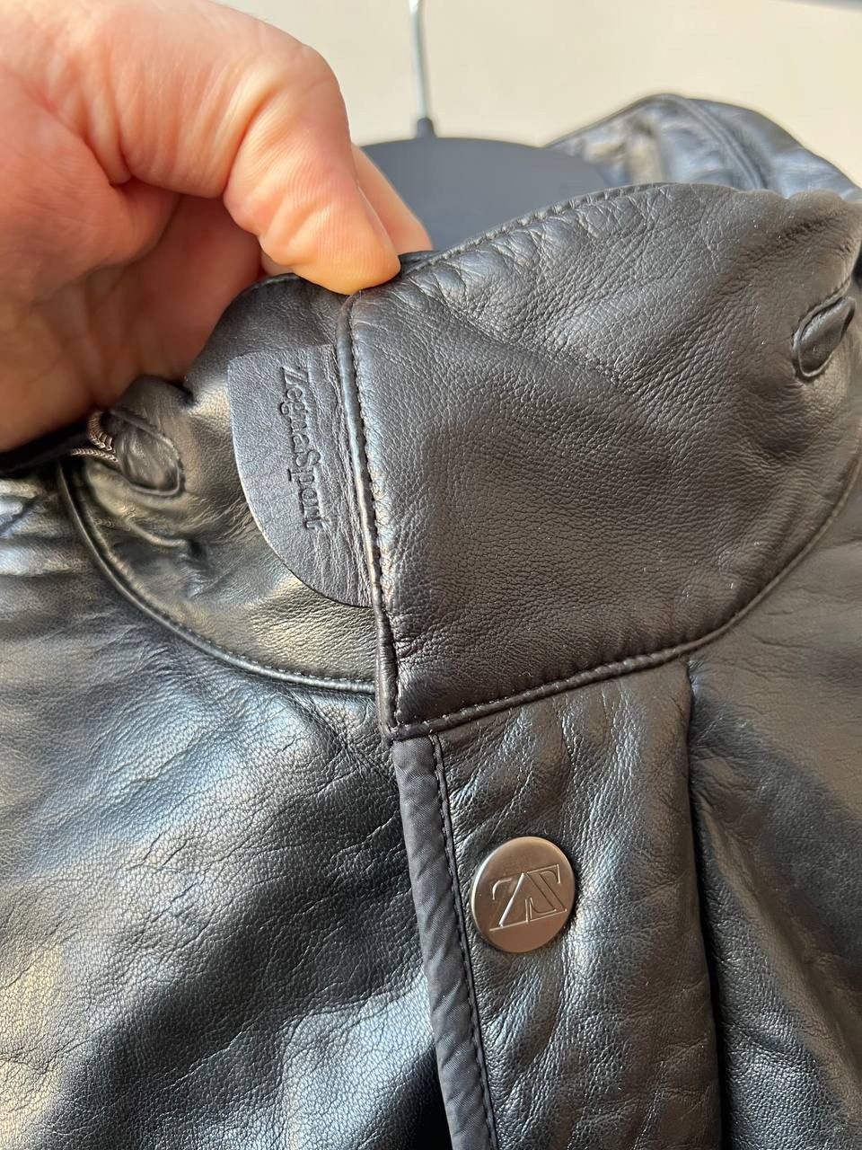 Ermenegildo Zegna ZEGNA SPORT CLASSIC BRUTAL MULTI-POCKET LEATHER JACKET COAT Size US L / EU 52-54 / 3 - 4 Thumbnail