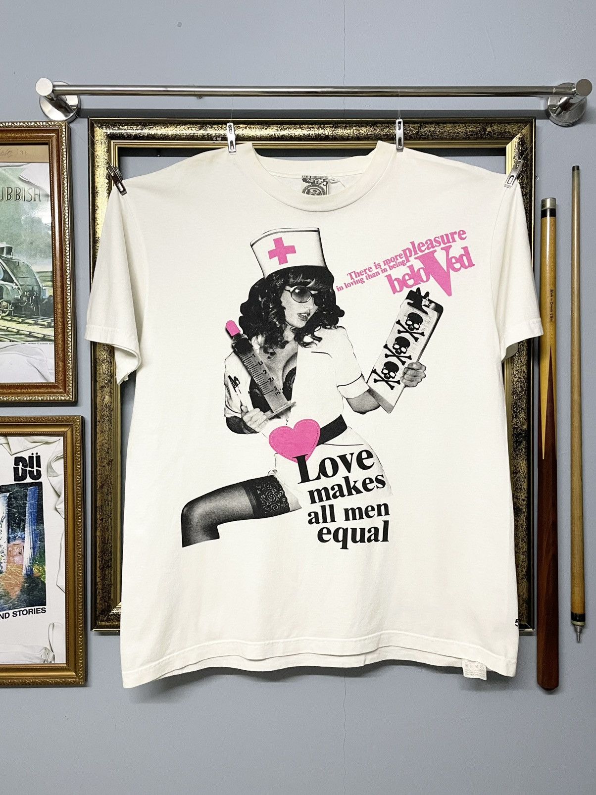 Japanese Brand Vintage 90s Japan Designer Vangle Dose Hysteric Girl Tshirt Size US L / EU 52-54 / 3 - 1 Thumbnail
