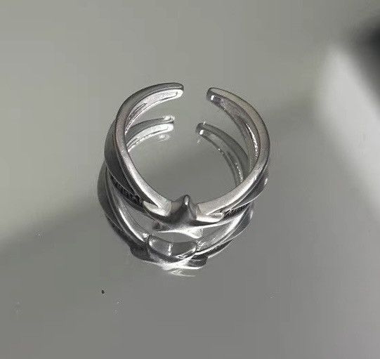 Japanese Brand × Jewelry 2000s y2k retro vintage matte star adjustable ring Size ONE SIZE - 3 Thumbnail