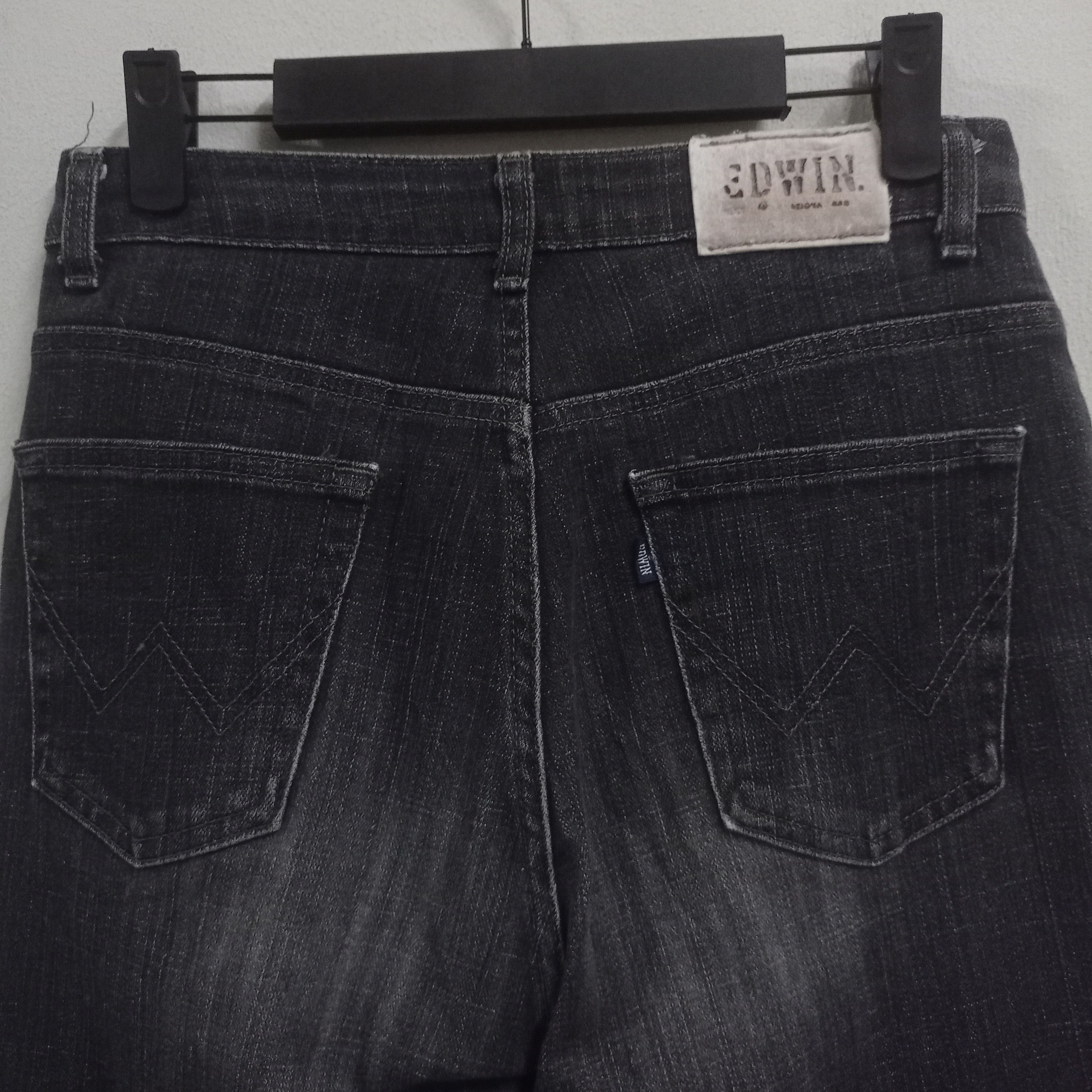 Edwin × Japanese Brand Vintage Edwin Japan Faded Black Distressed Jeans Size US 28 / EU 44 - 6 Thumbnail