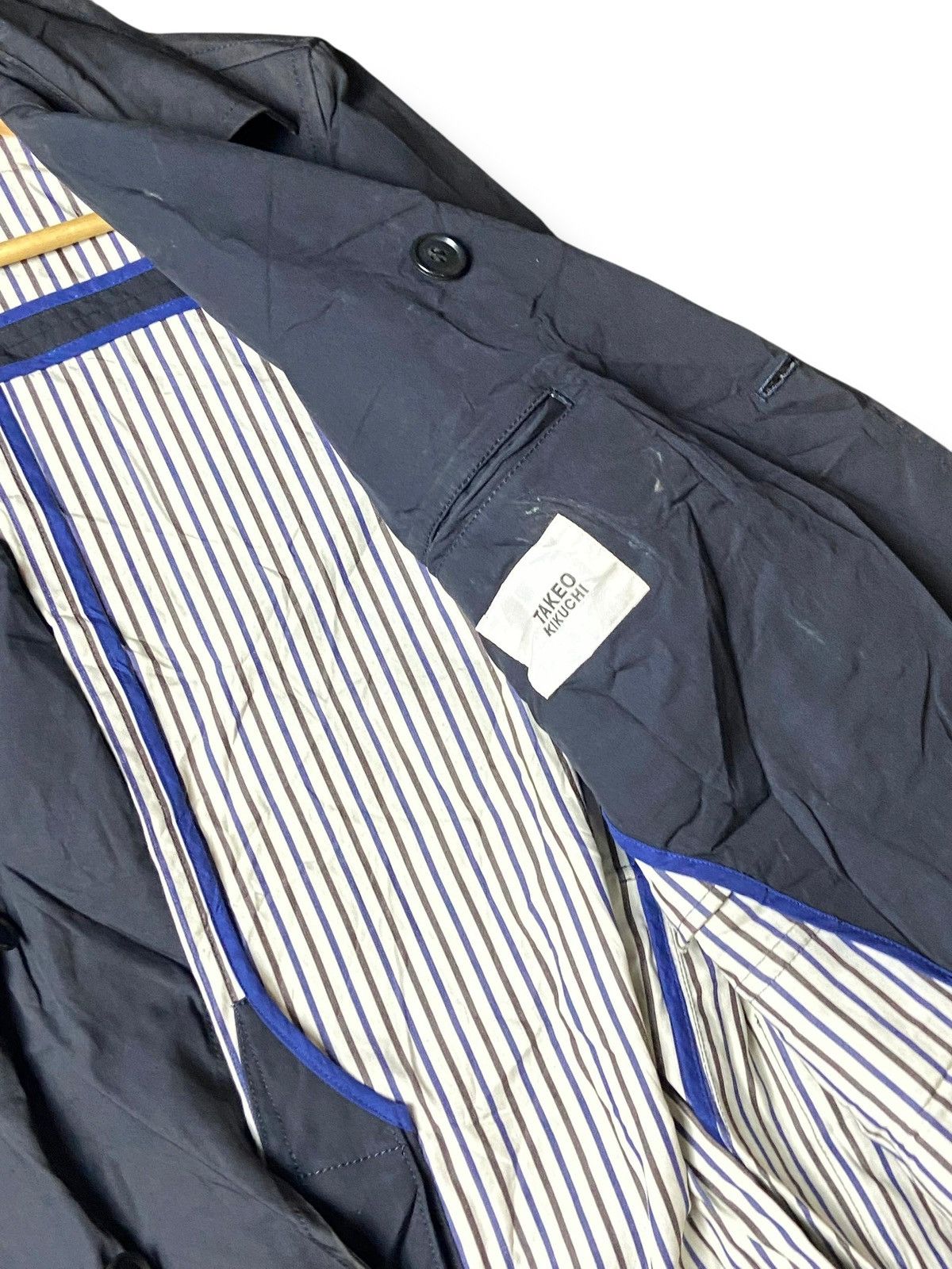 Japanese Brand × Takeo Kikuchi × Vintage Takeo Kikuchi Belted Double Breasted Coat (121) Size US XXS / EU 40 - 4 Thumbnail