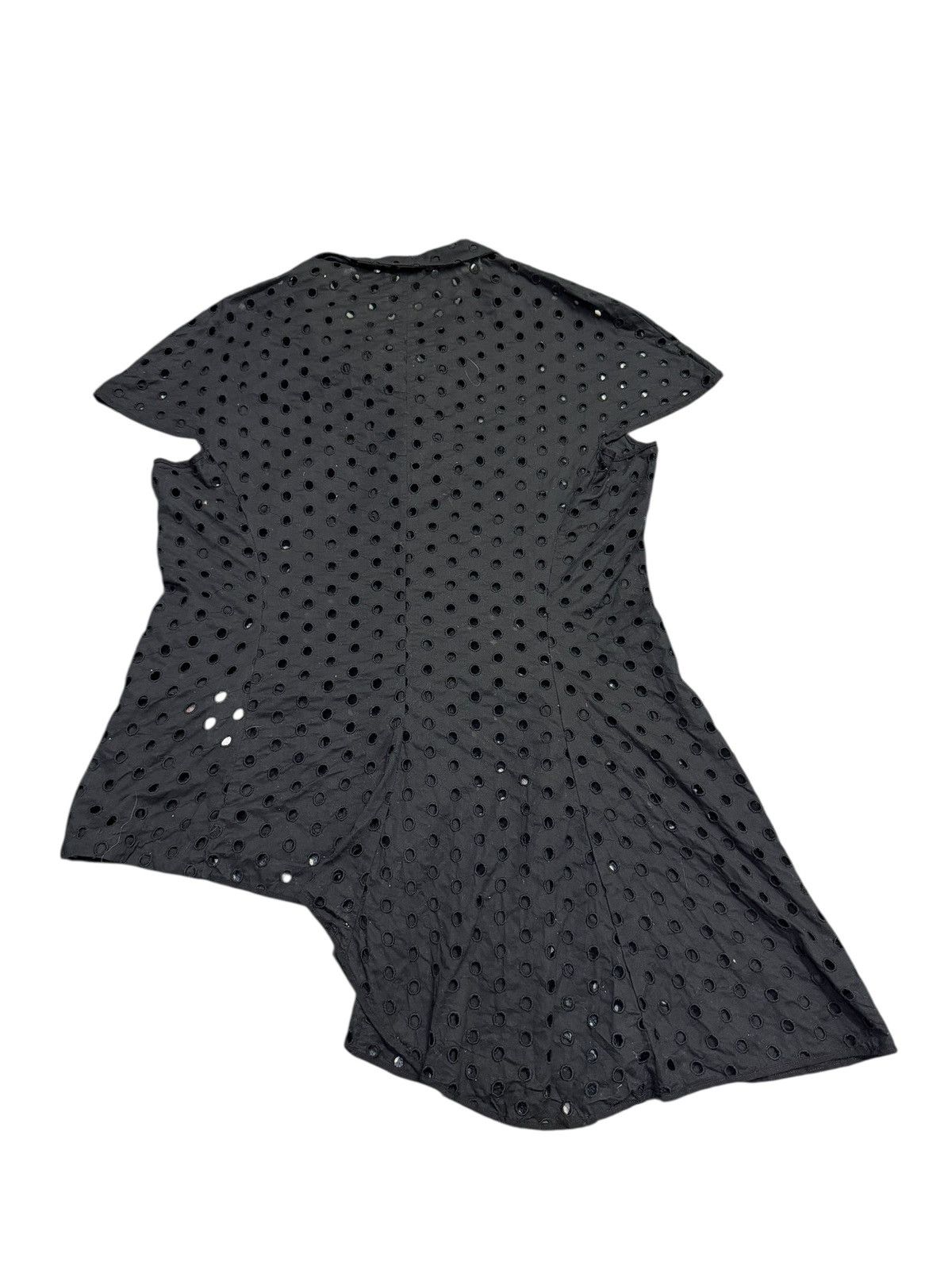 Yohji Yamamoto Yohji Yamamoto Dot Punching Asymmetric Blouse Size L / US 10 / IT 46 - 6 Thumbnail