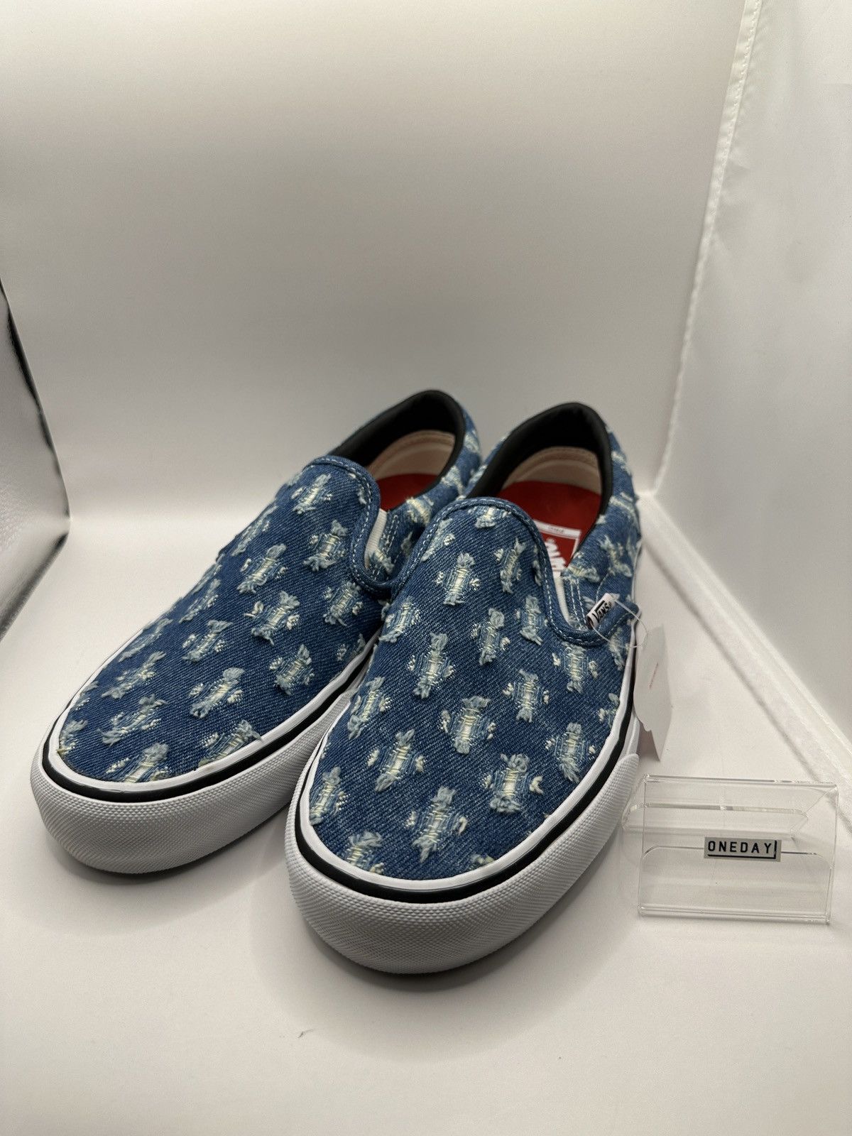 Supreme Vans Supreme Hole Punch Denim Blue Size US 10.5 / EU 43-44 - 1 Thumbnail