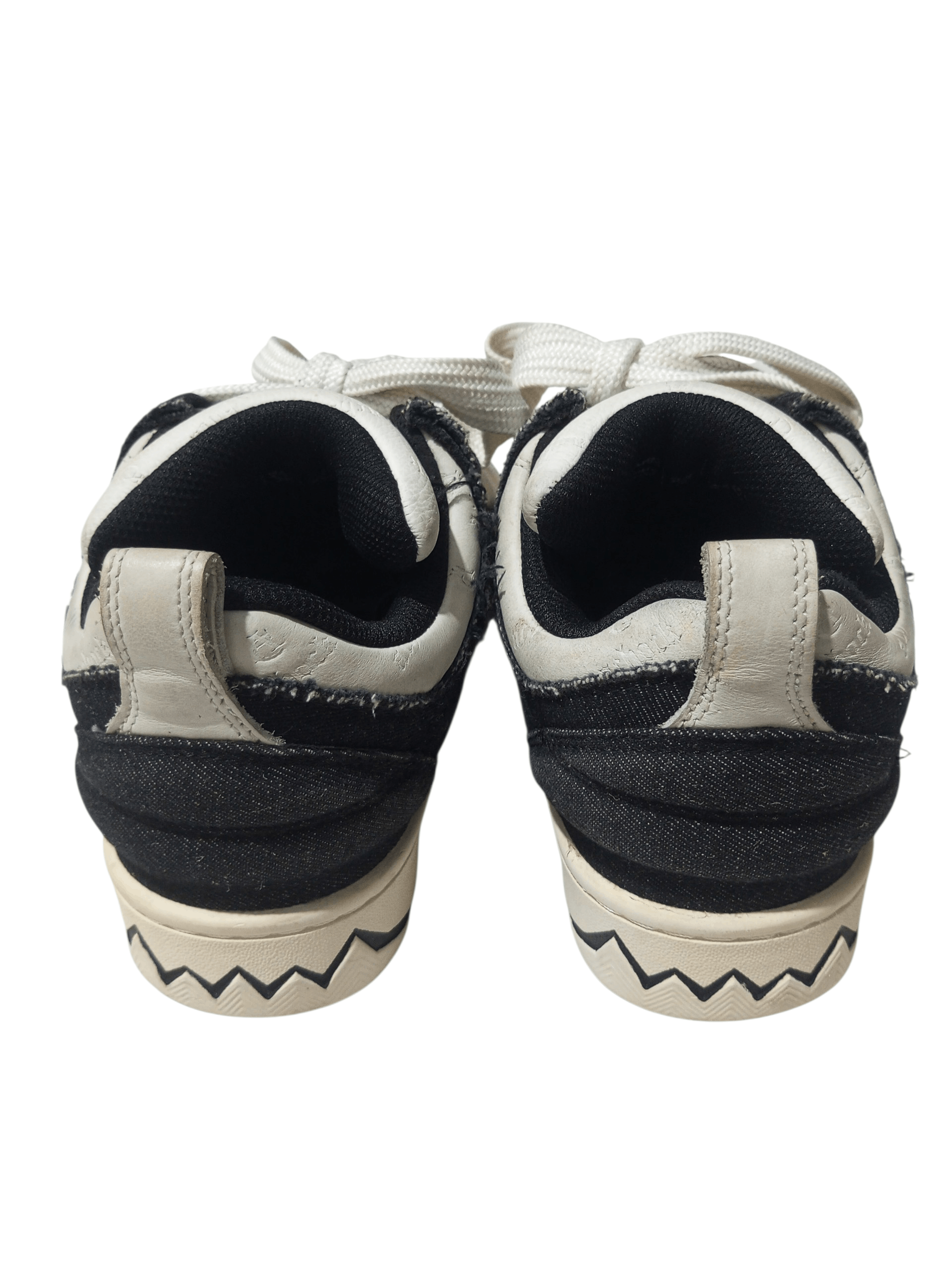 20471120 Achock skateboard mix denim balck & white sneakers Size US 6 / IT 36 - 6 Thumbnail