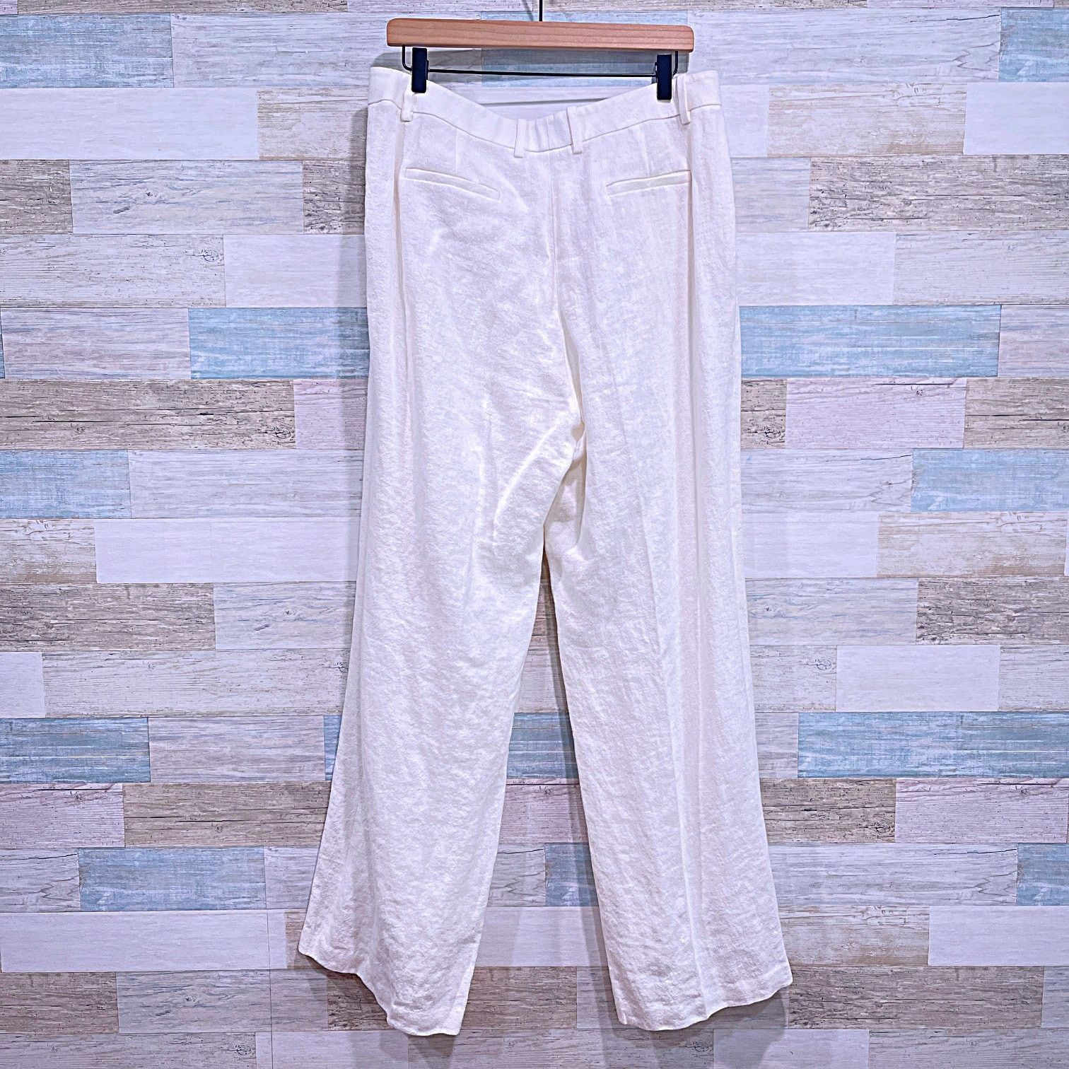 Lafayette 148 LAFAYETTE 148 100% Linen Gates Pants Ivory Womens US 12 Size 34" / US 12 / IT 48 - 4 Thumbnail