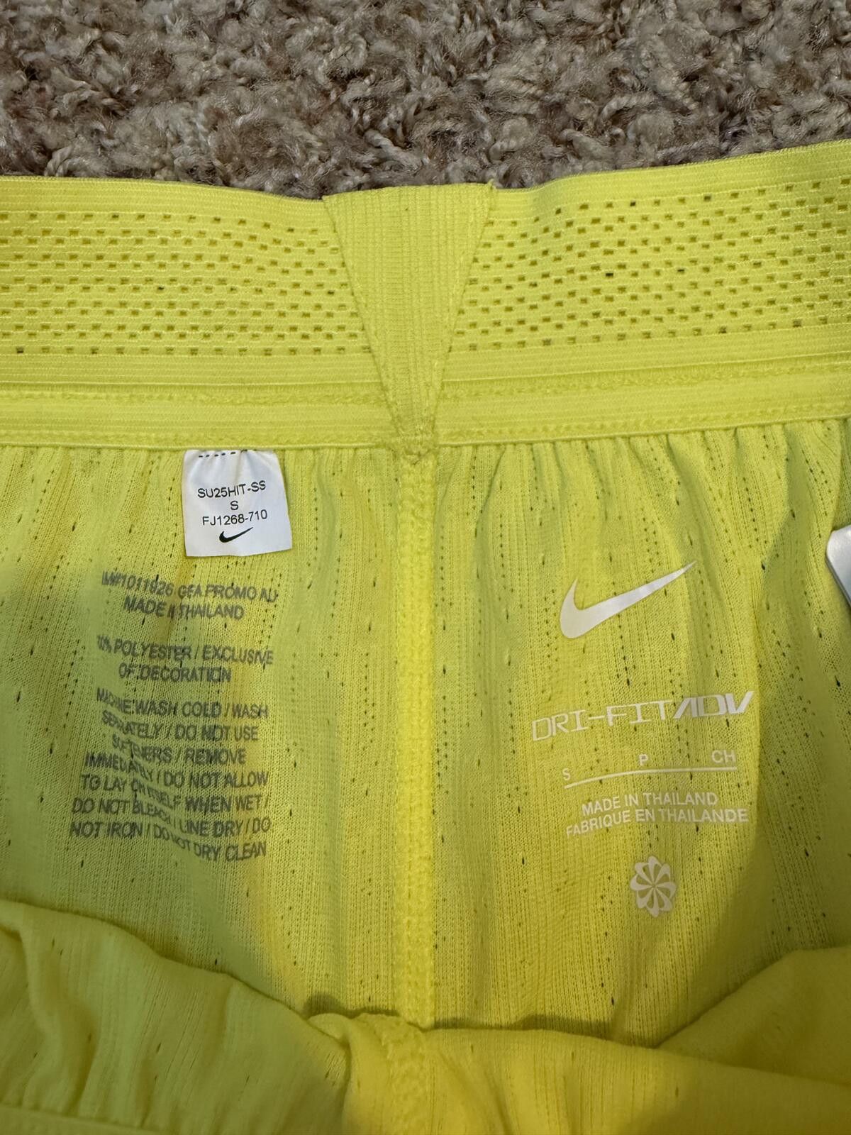 Nike Nike Men’s Dri-Fit ADV Australia 2023 Home Shorts Sample Size US 30 / EU 46 - 2 Thumbnail