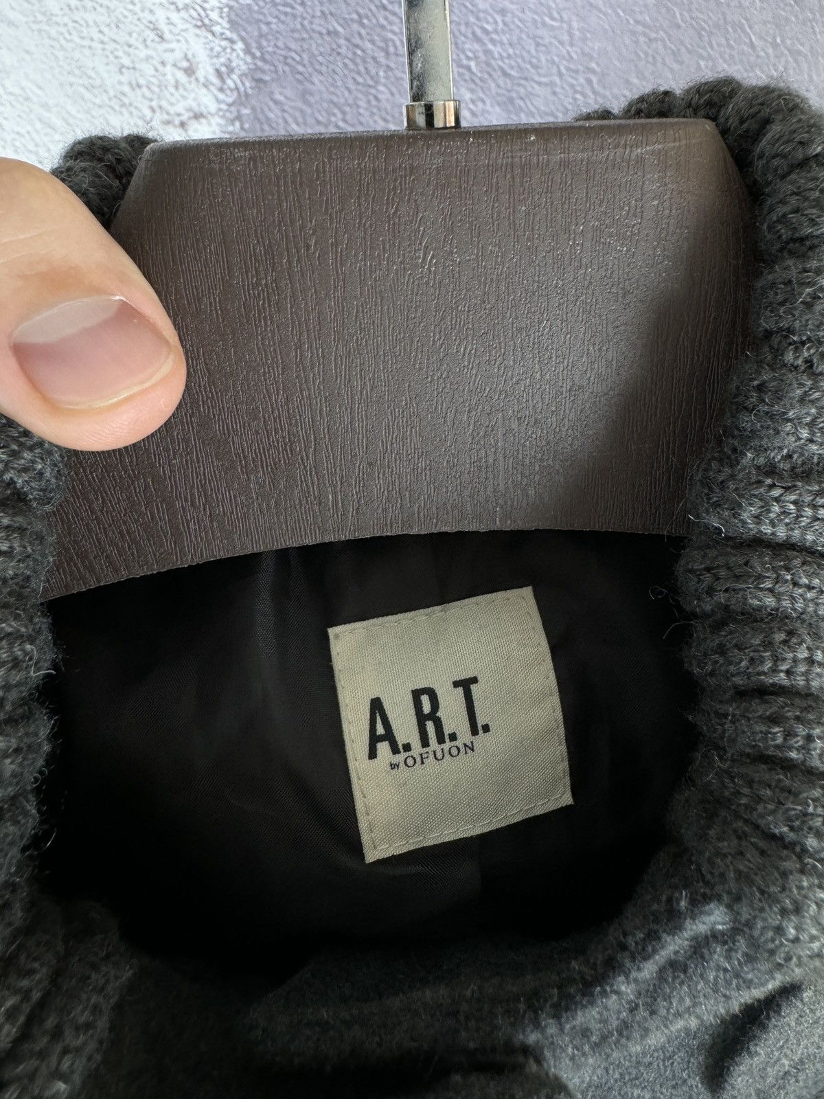 Japanese Brand A.R.T by Ofuon wool grey full zip hooded jacket coat Japan Size M / US 6-8 / IT 42-44 - 9 Thumbnail