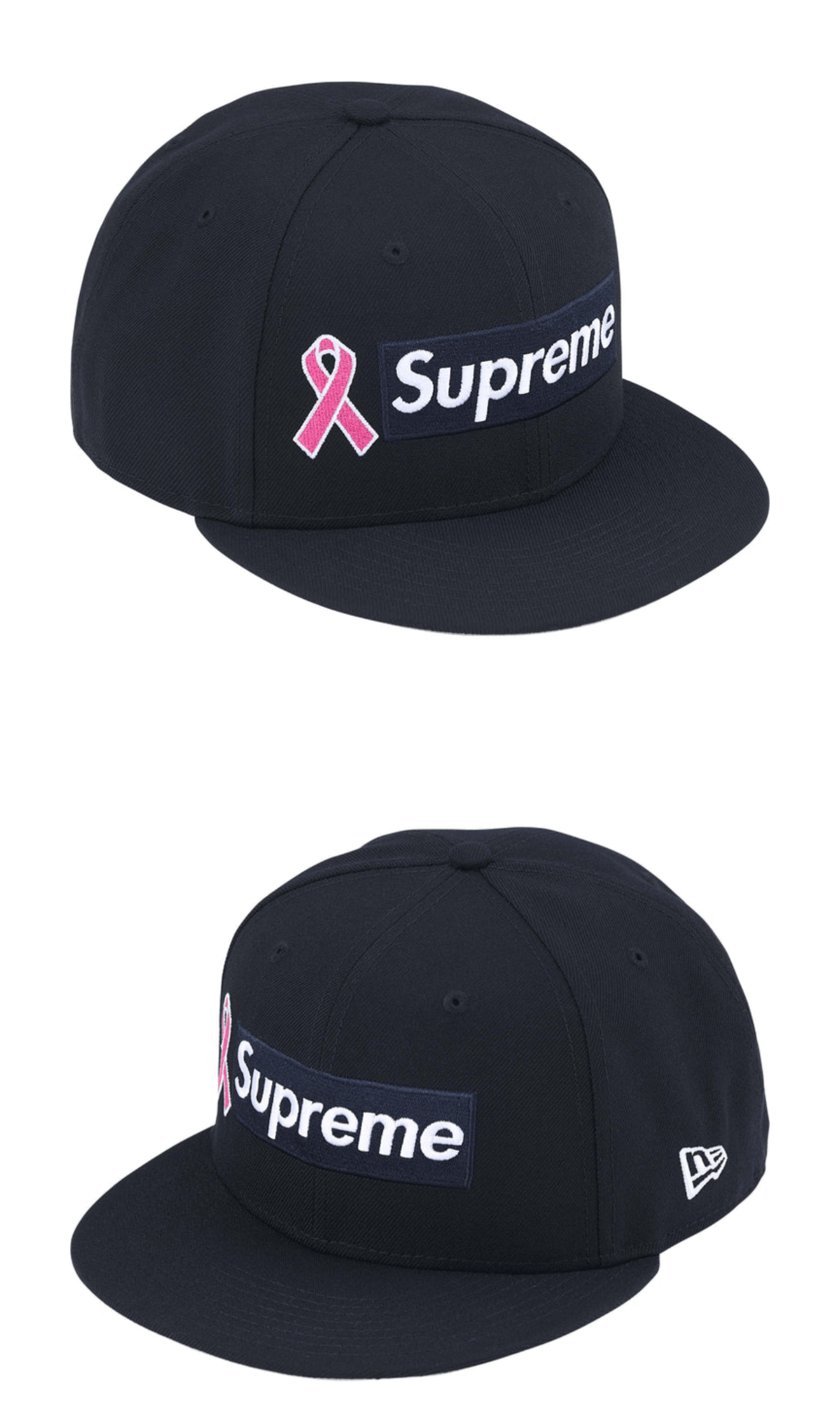7 1/8 Supreme x New Era Breast Cancer Awareness Navy