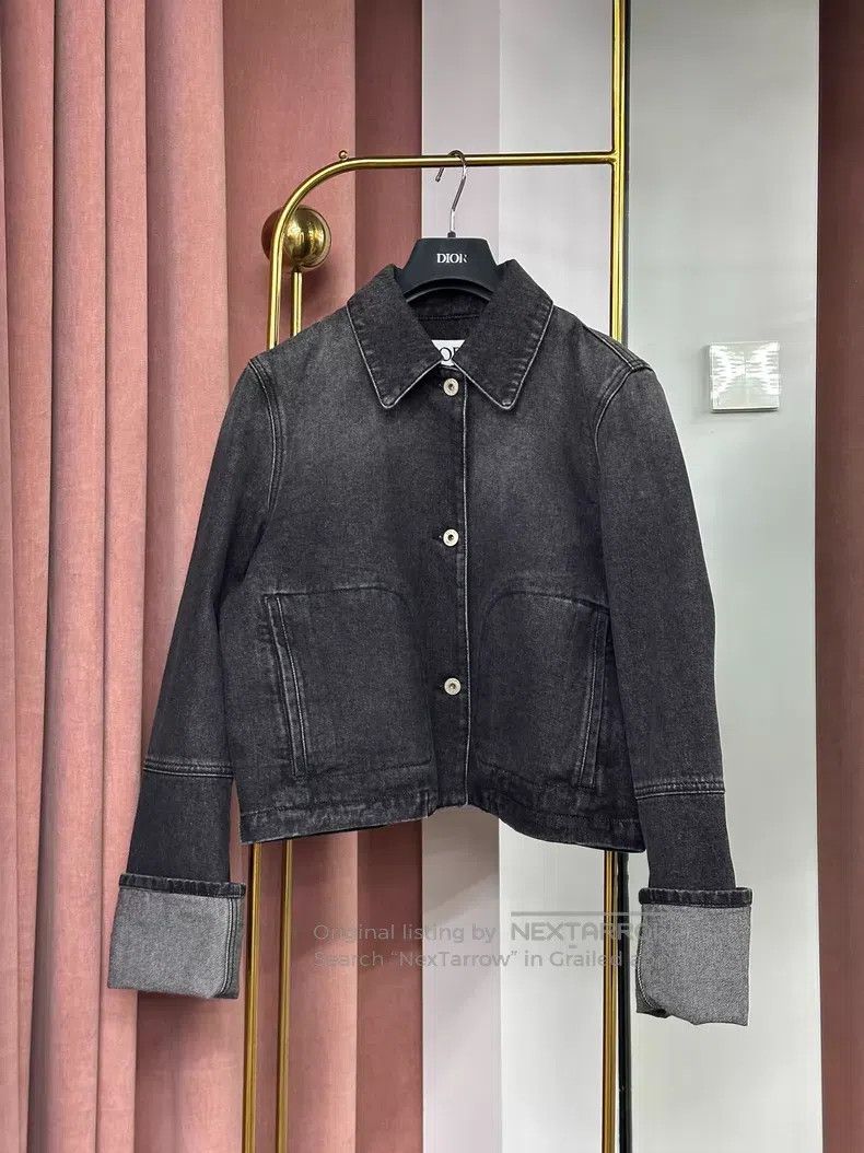 Loewe Loewe Black Back Letter Logo Denim Jacket Size XS / US 0-2 / IT 36-38 - 1 Thumbnail