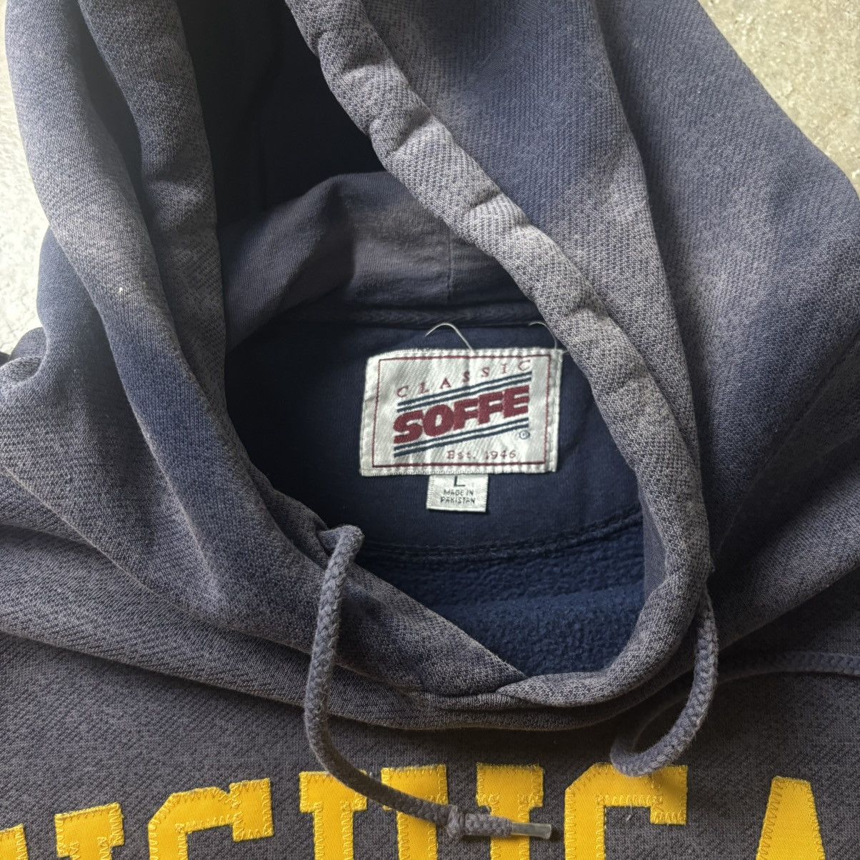 Vintage MICHIGAN FADED HOODIE Size US L / EU 52-54 / 3 - 5 Thumbnail