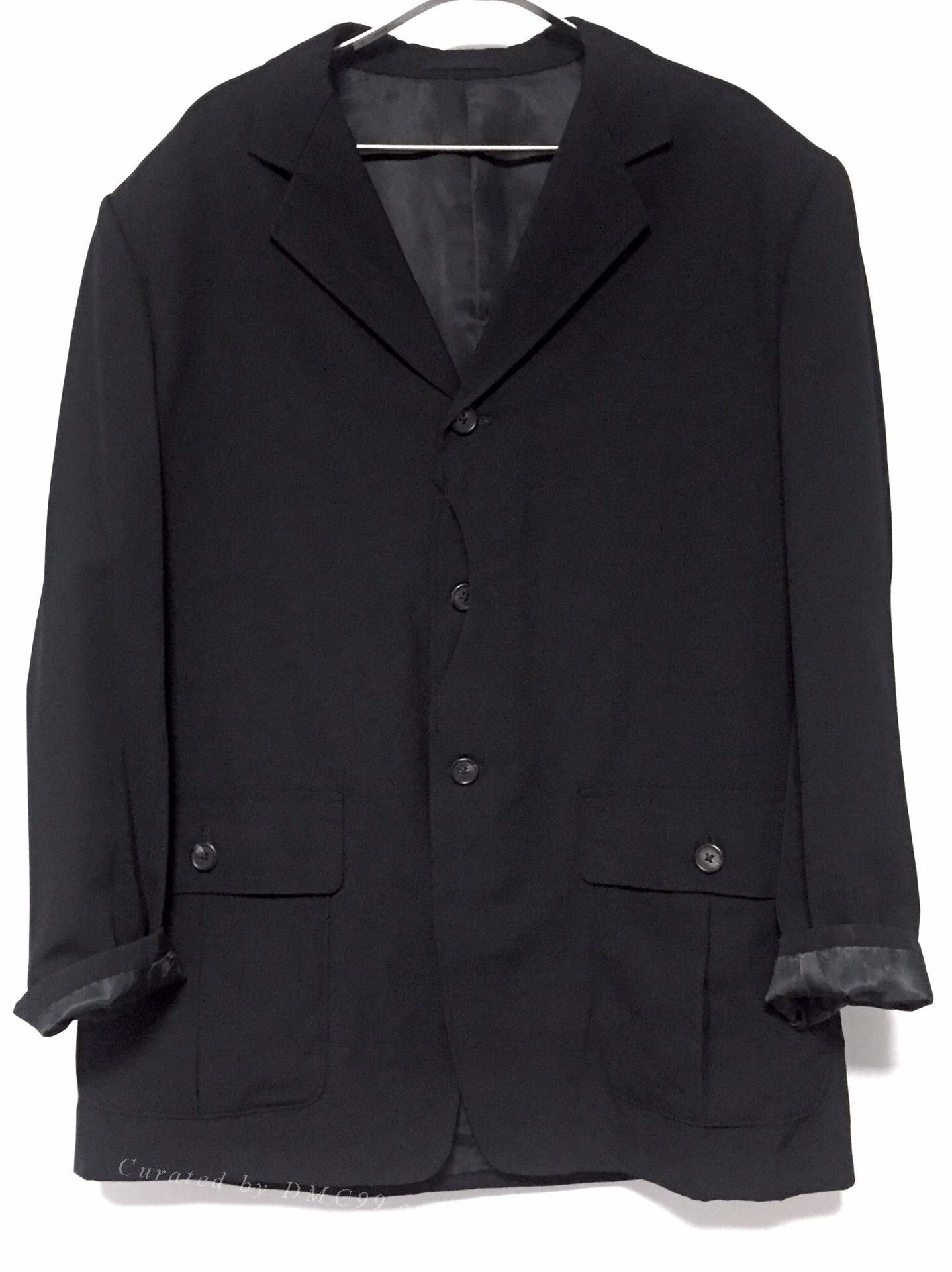 Yohji Yamamoto Yohji Yamamoto Y's Men Black Wool Coat Size US M / EU 48-50 / 2 - 1 Thumbnail
