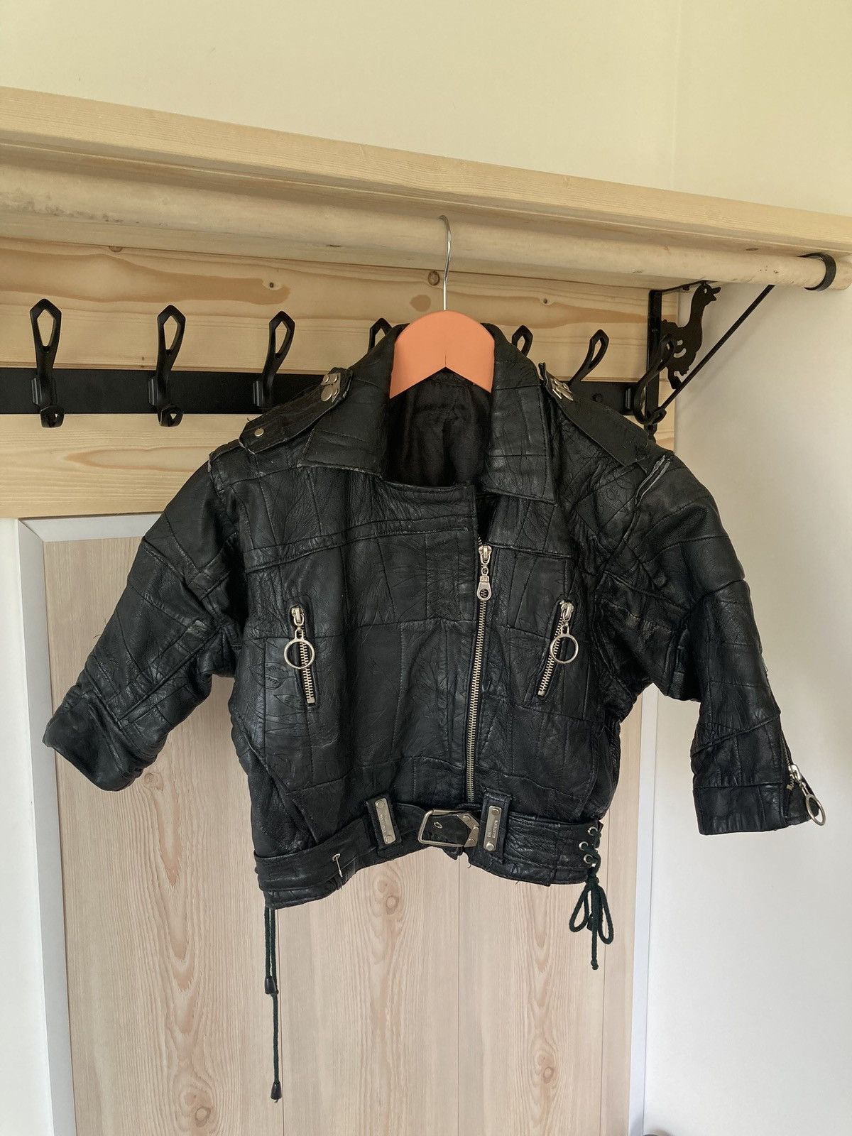 Dr. Martens × Vintage Vintage Dr. Martens 90s Leather Jacket Cropped Japanese Size S / US 4 / IT 40 - 9 Thumbnail