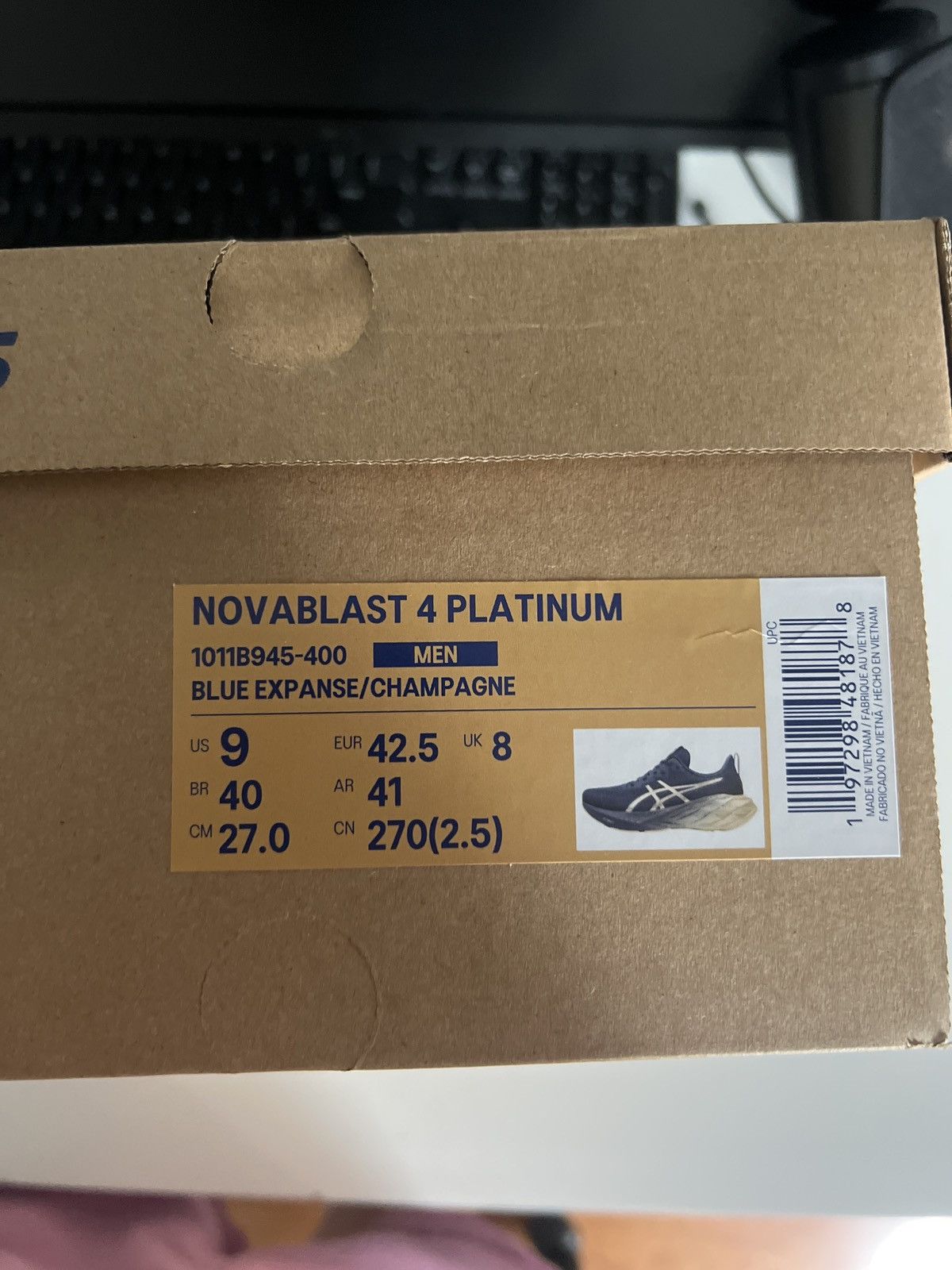 Asics Novela Blast 4 Platinum Size US 9 / EU 42 - 7 Thumbnail
