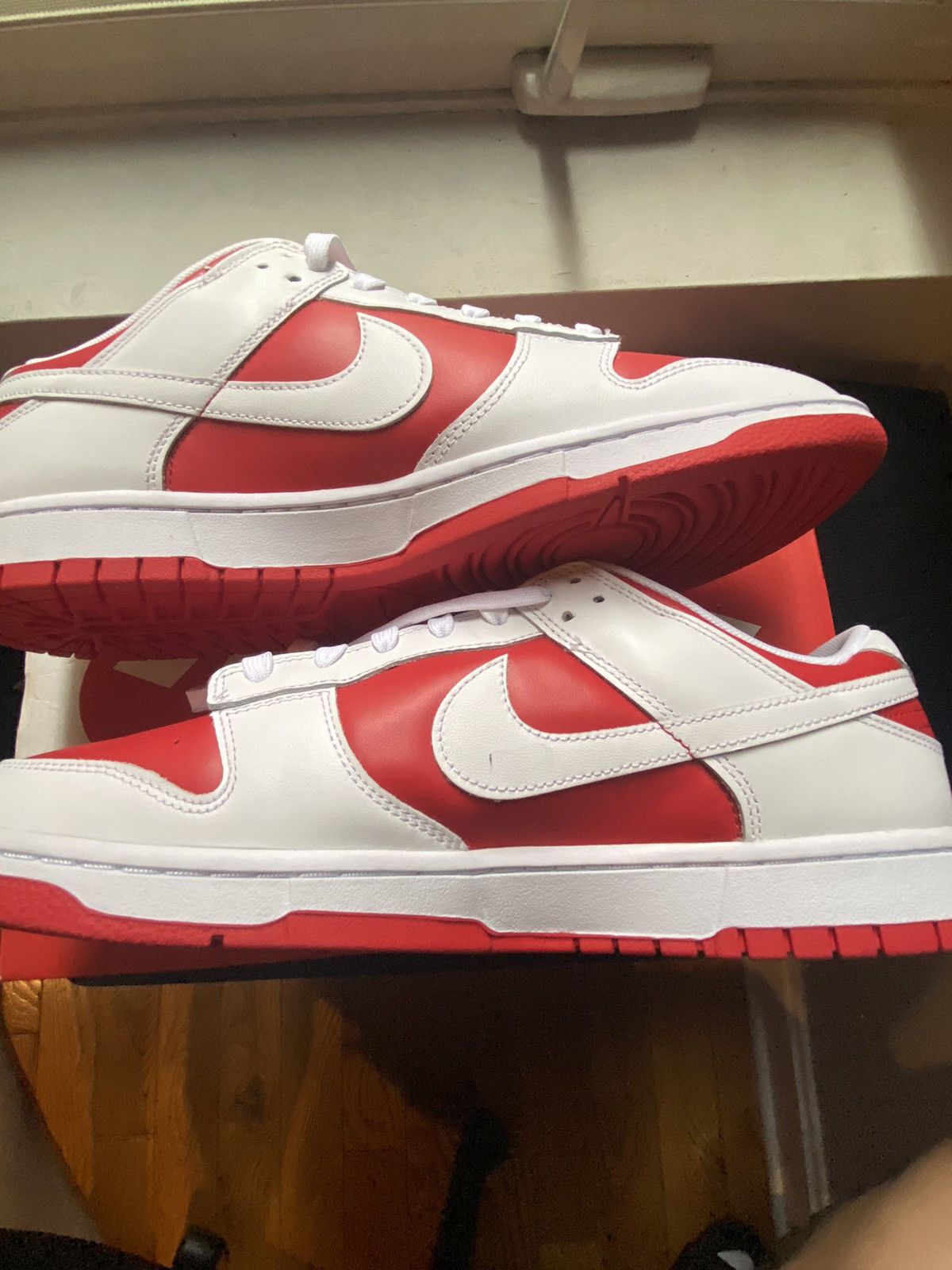 Nike Nike Dunk Low Championship Red Size US 13 / EU 46 - 2 Thumbnail