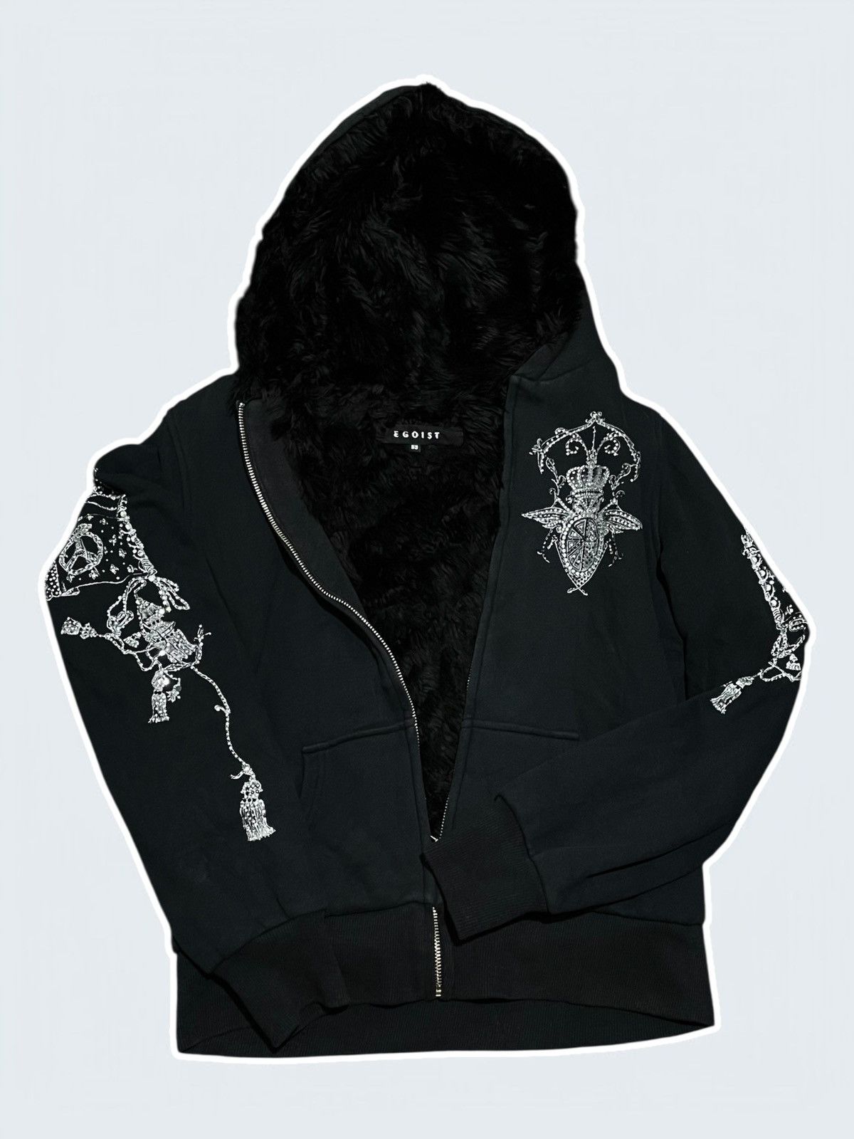 Japanese Brand EGOIST FUR HOODIE Size US S / EU 44-46 / 1 - 3 Thumbnail