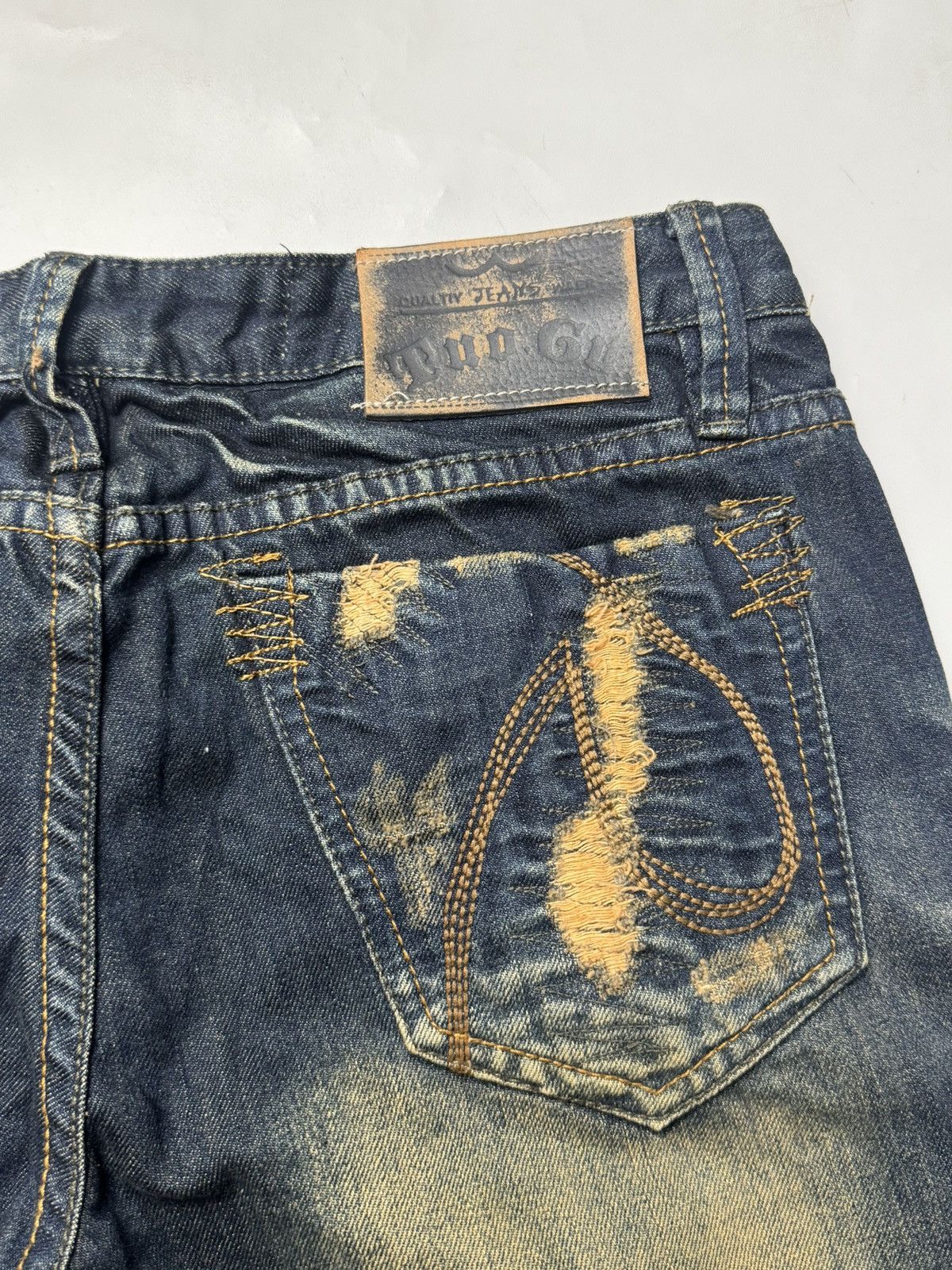 If Six Was Nine Japanese TuoGu Denim Distressed Styled Size US 29 - 5 Thumbnail