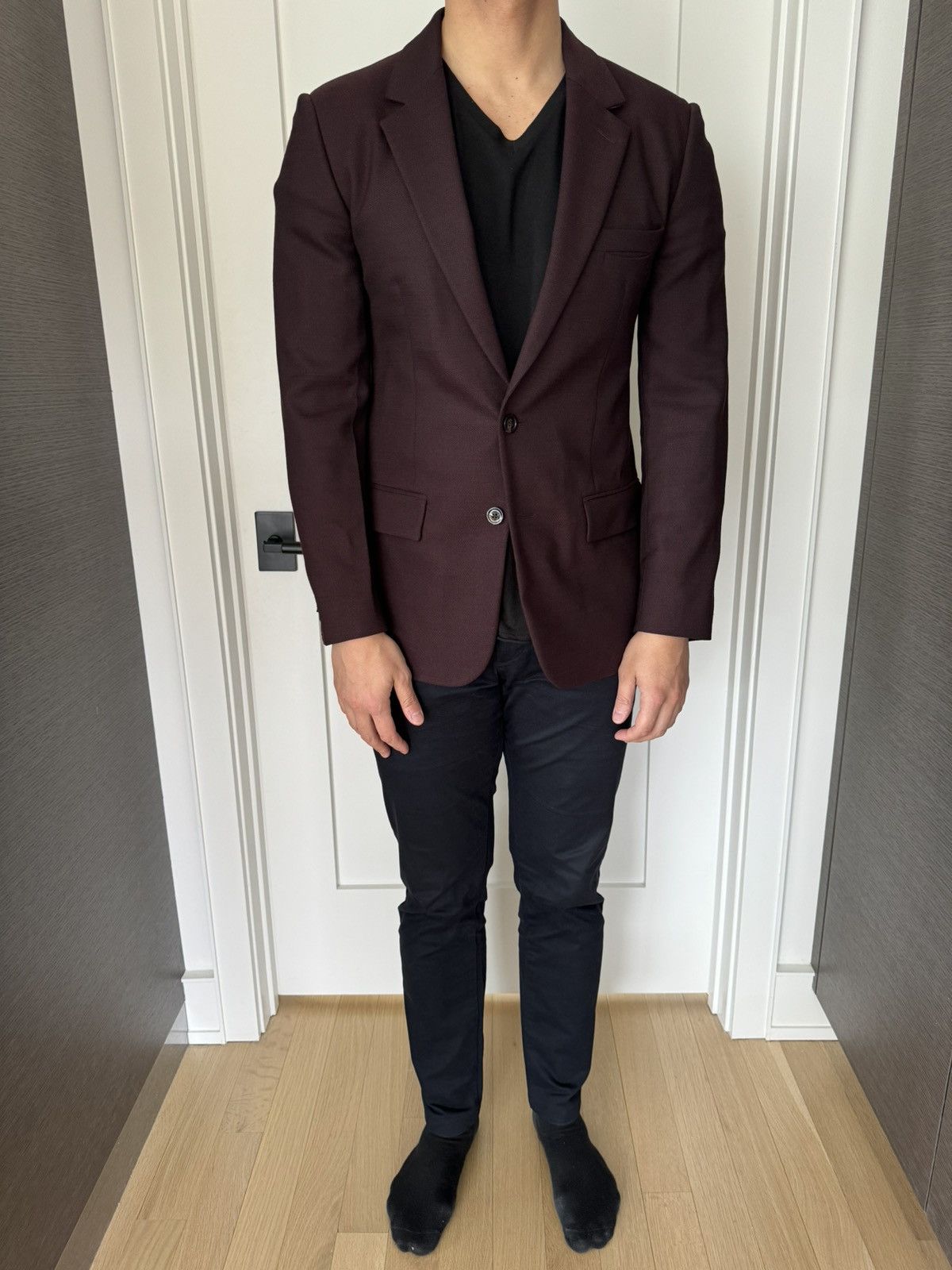 Maison Margiela Burgundy Runway Margiela Blazer Size 38R - 3 Thumbnail