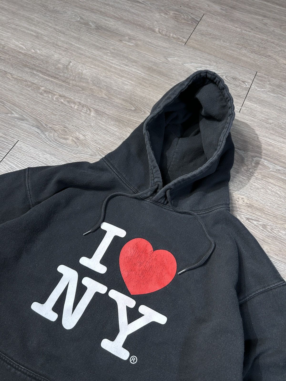 I Love NY × Vintage VINTAGE Y2K "I LOVE NY" HOODIE Size US XL / EU 56 / 4 - 4 Thumbnail